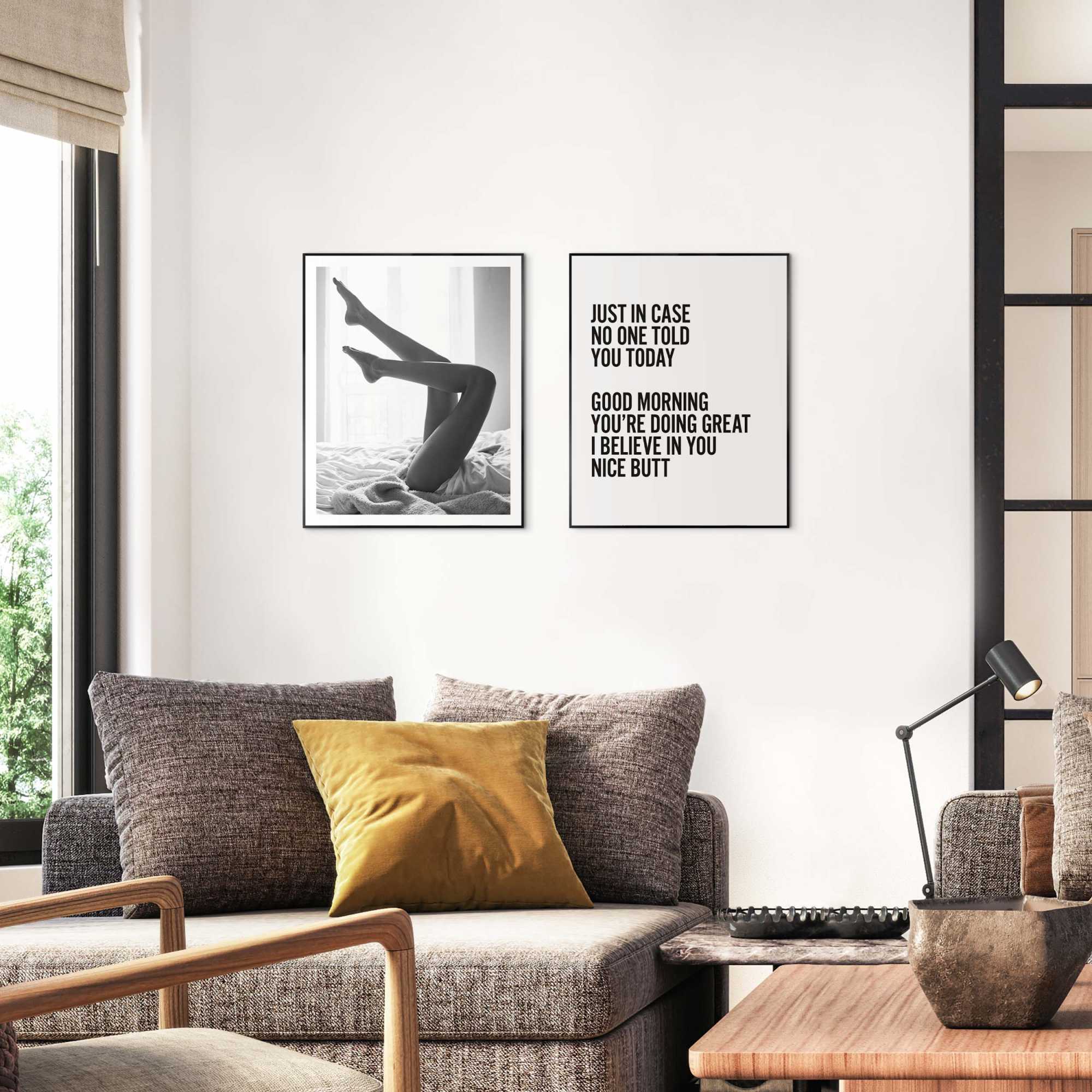 Reinders - Body - Schilderijen set 2x 50x40cm Zwart