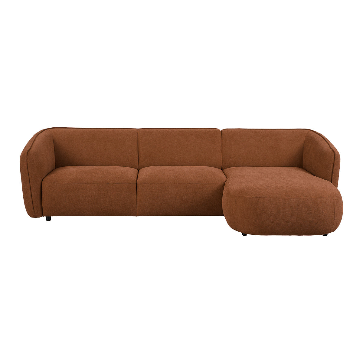 Blokker Soft Hoekbank met Chaise Longue Rechts - Micro Chenille - Terr