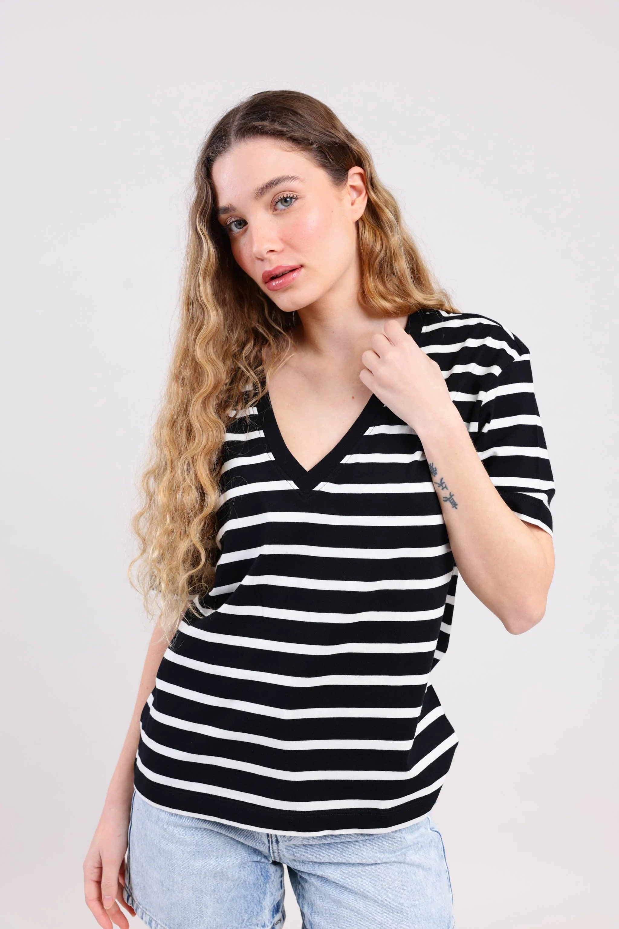 חולצת בייסיק פסים