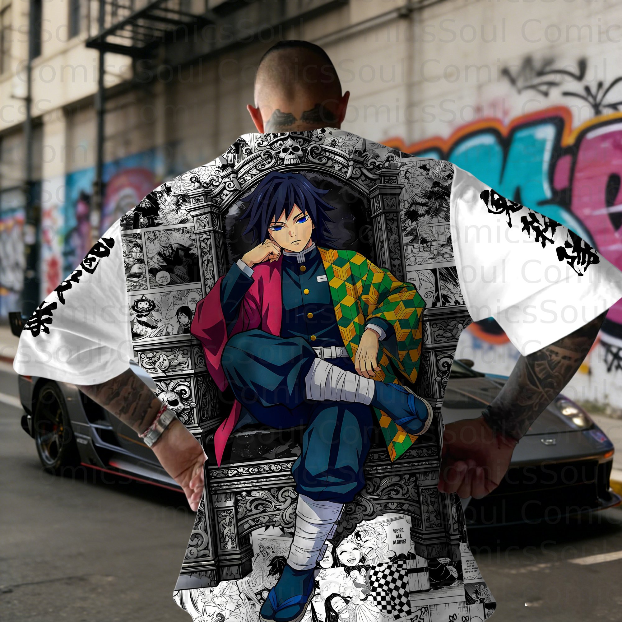 Unisex Anime Inspired Vintage T-Shirt