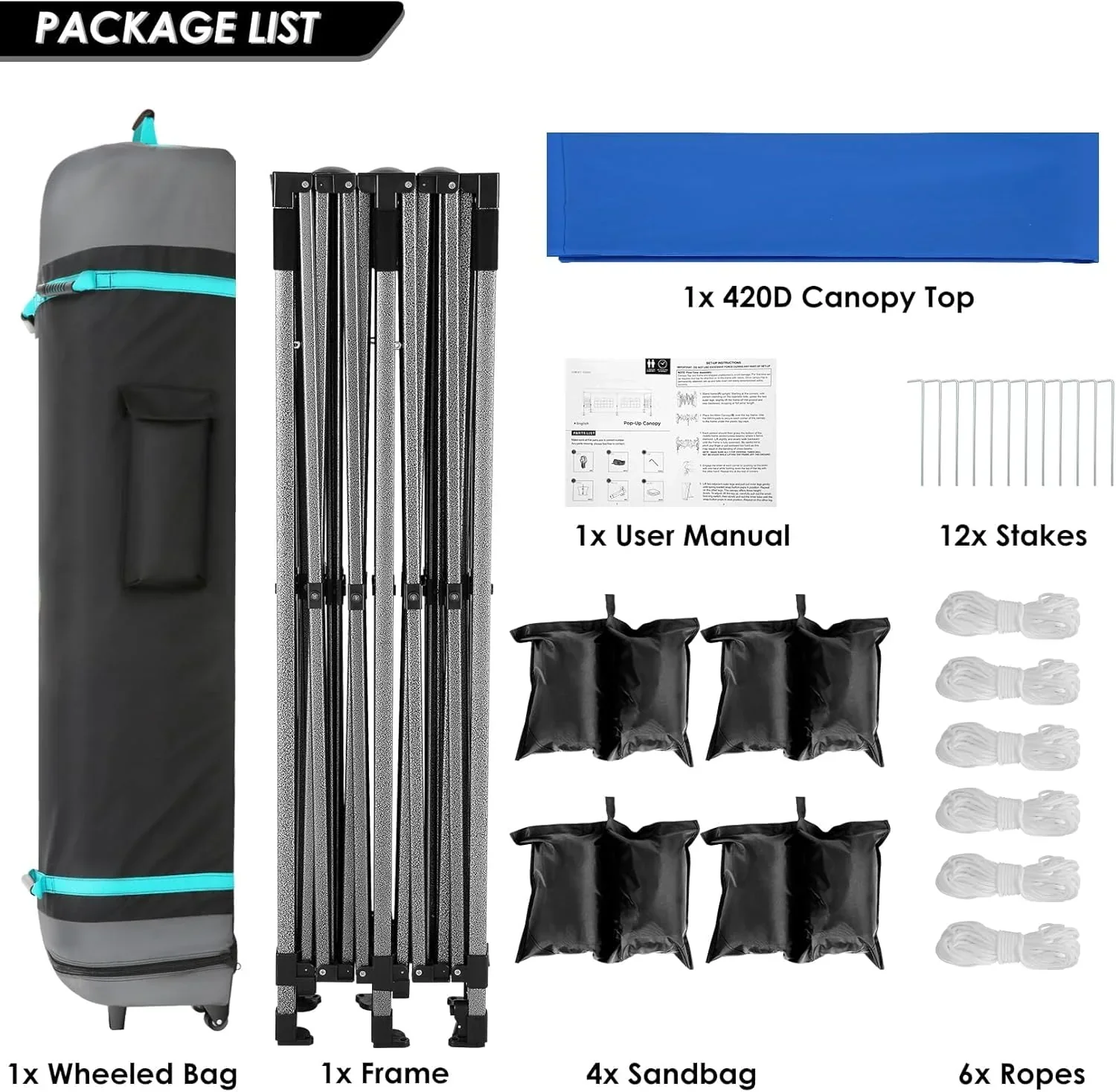 COBIZI 10x20 Heavy Duty Pop up Canopy Tent 6 sidewalls Commercial Canopy Wedding Party Tents