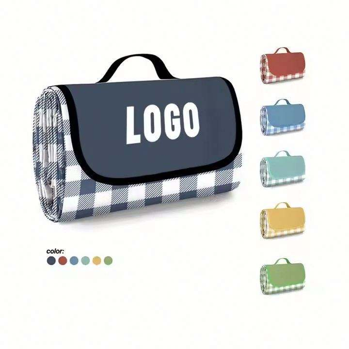 Waterproof Sand Proof Oxford Picnic Blanket, Durable Foldable Portable Outdoor Mat for Travel, Camping, Beach & Picnic