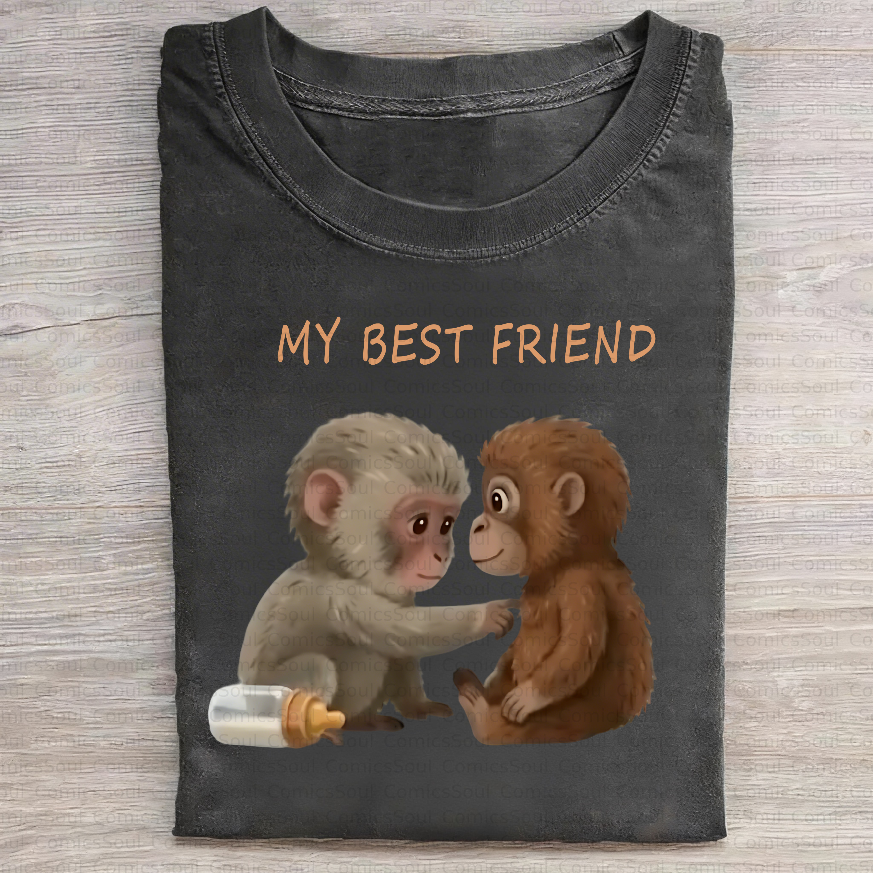 Unisex Anime Inspired Vintage Washed T-Shirt