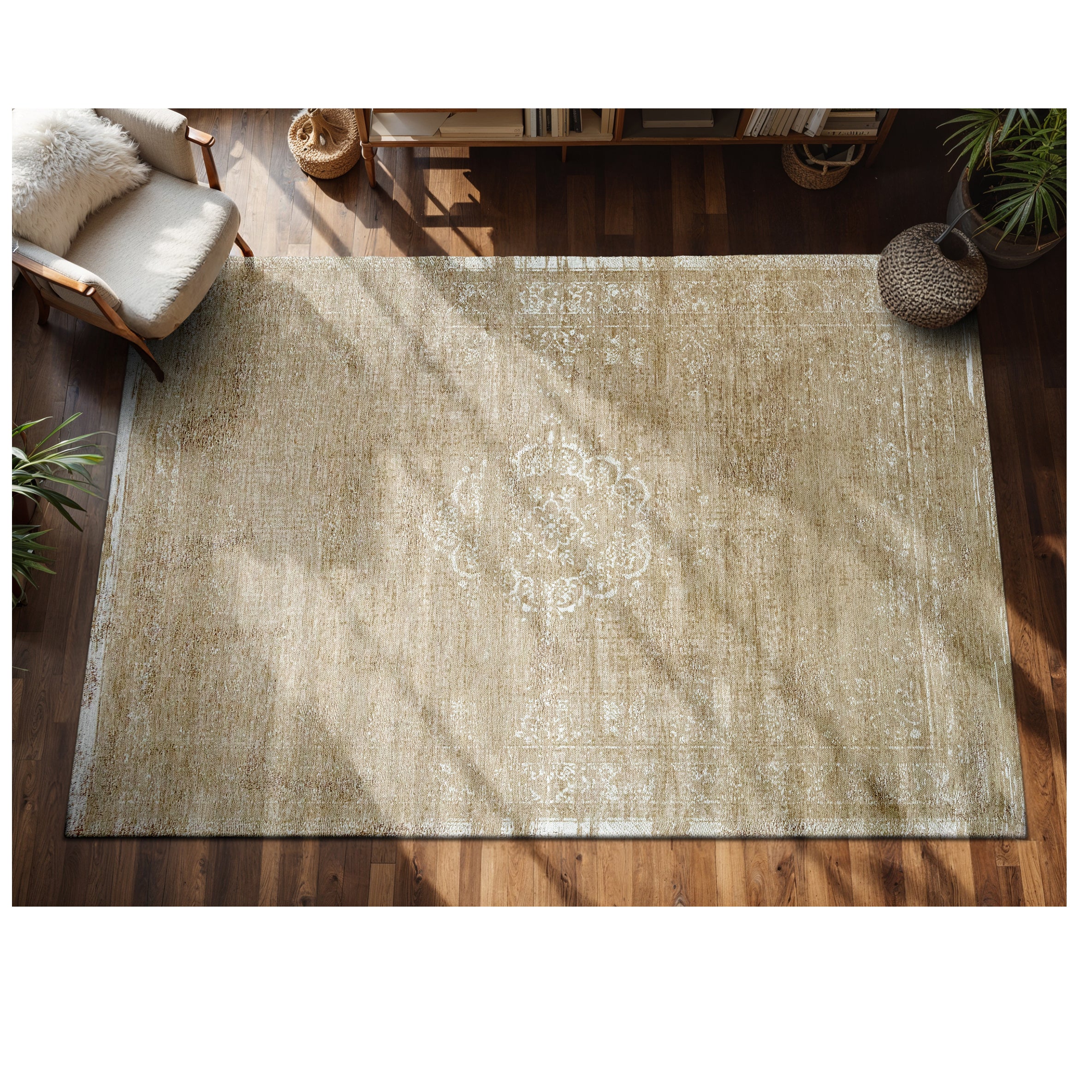 Louis de Poortere Medallion Fading World Vloerkleed 140 x 200 cm - Mil
