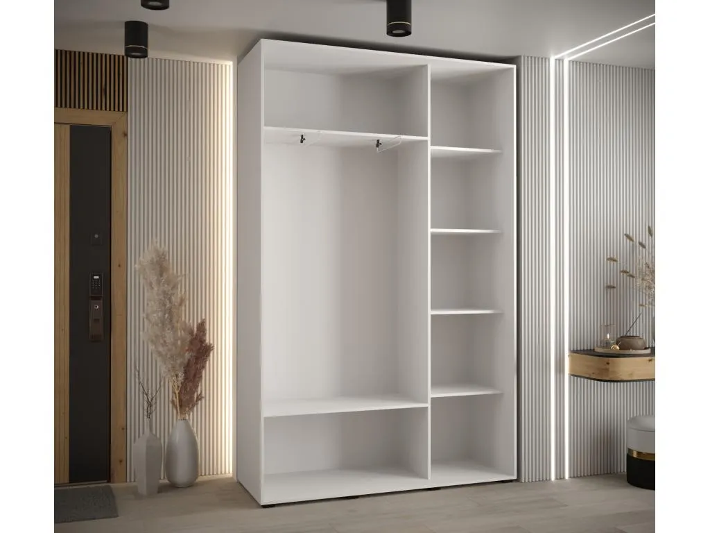 ARMARIO Mueblesclasic 5 DE PUERTAS CORREDERAS 235.2/150/45 3 puertas (Blanco/Negro/Negro)