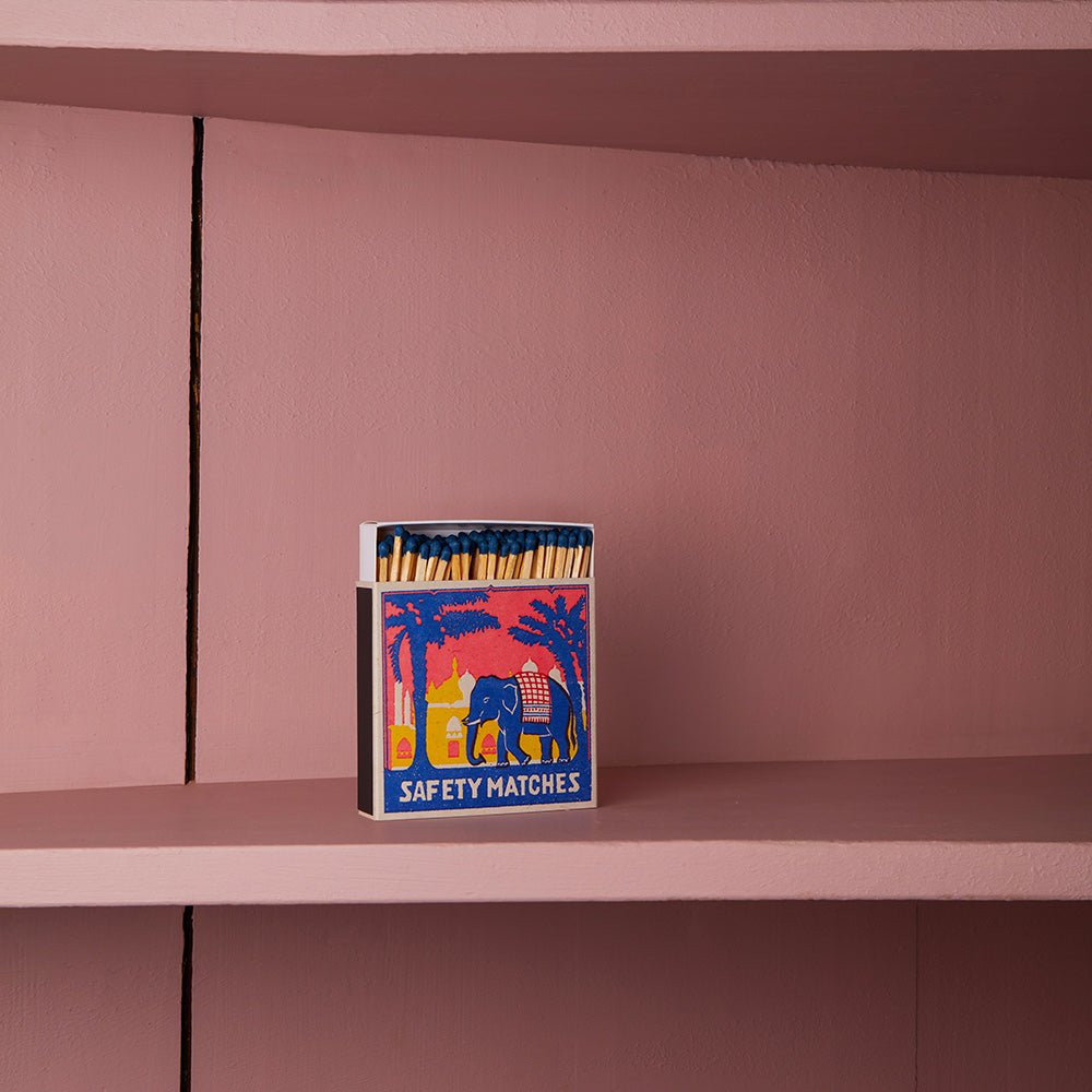 Boîte de 150 grandes allumettes - Eléphant bleu
