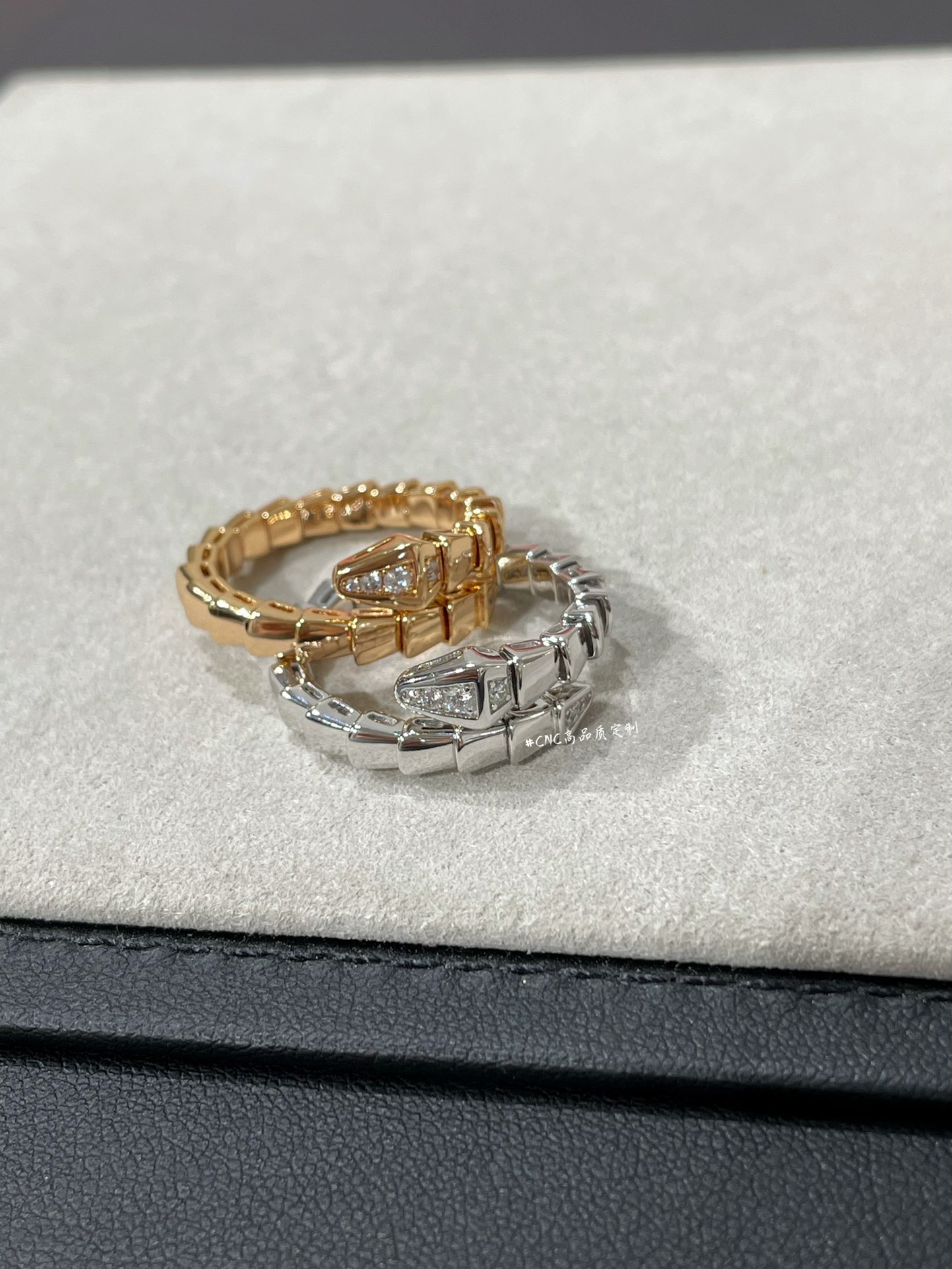 Bvlgari Diamond Head Serpenti Viper Ring - Original Replica Club
