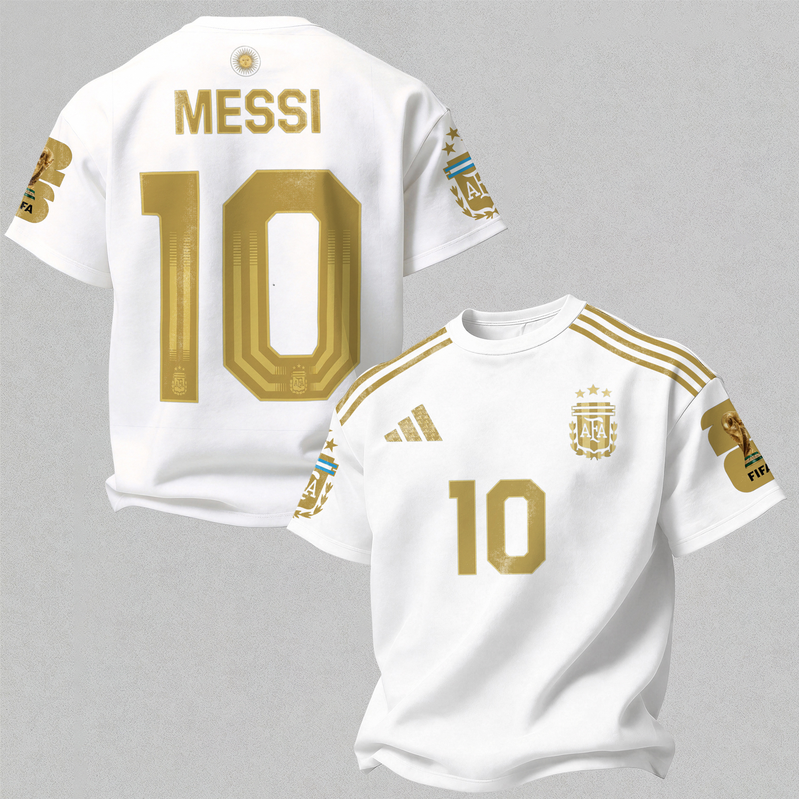 Football Star 10 Printed Oversized Unisex T-shirt