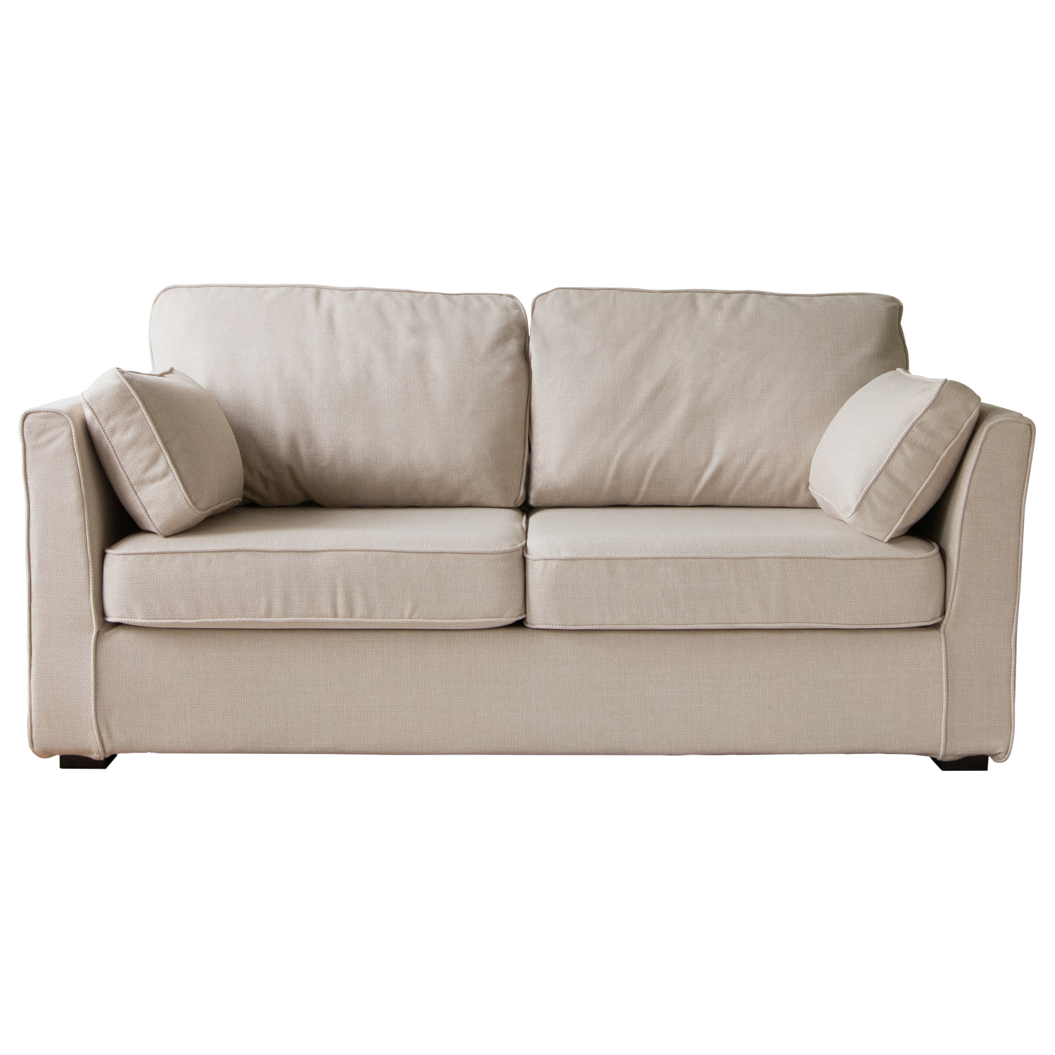 Sofá fijo de 3 plazas en tela beige ng5991h0
