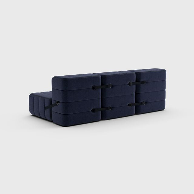 Curt-Set 6 - e.g. Flexibele 3-zitter - Dama - 0048 (Donkerblauw)