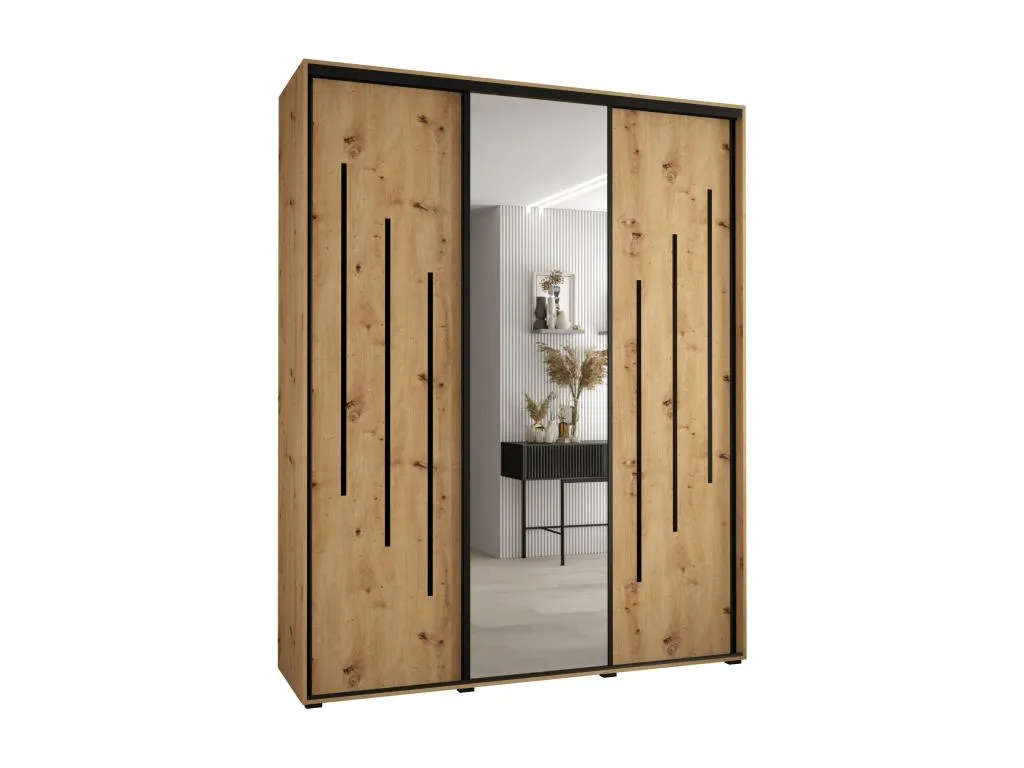 Armario con puertas batientes 235,2x190x45 cm, 3 puertas. cgl3609267