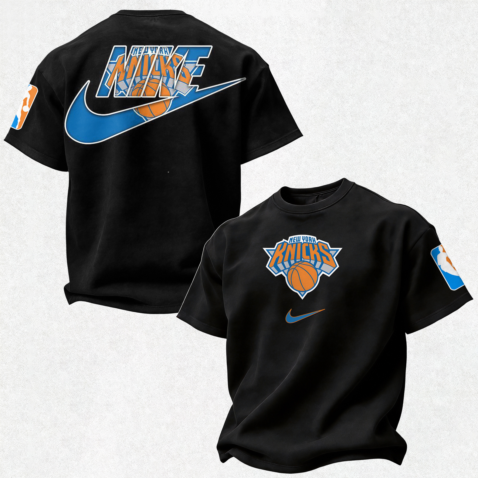Retro Basketball Culture Graffiti Pattern Printed Unisex Oversized T-shirt