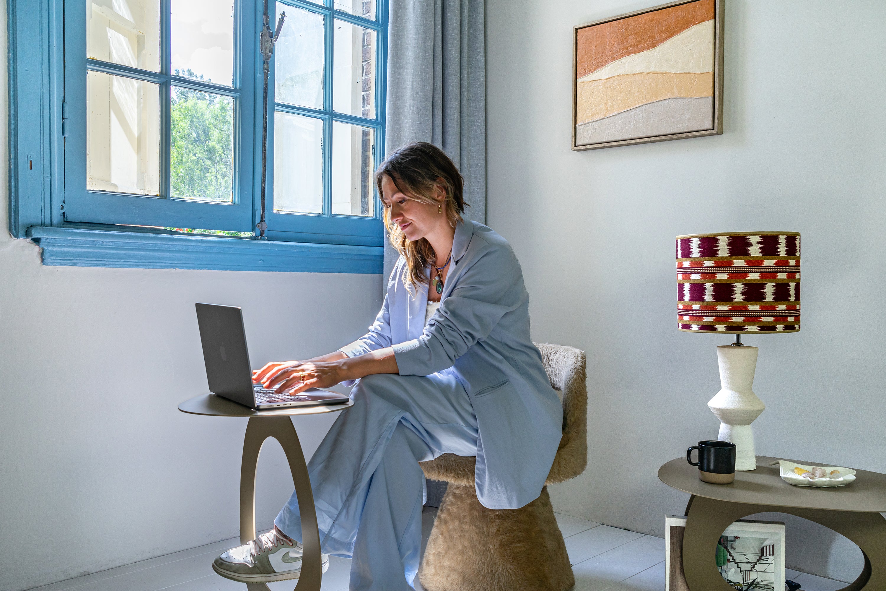 Spinder x Eva van de Ven bijzettafel Alto - Champagne