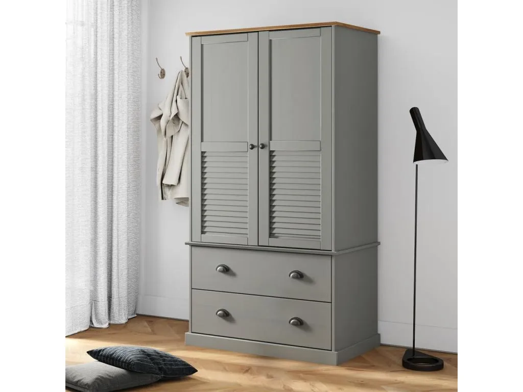 Armario Alkifurniturees maciza de Alkifurniturees gris 90x55x170 cm BXZZ11131