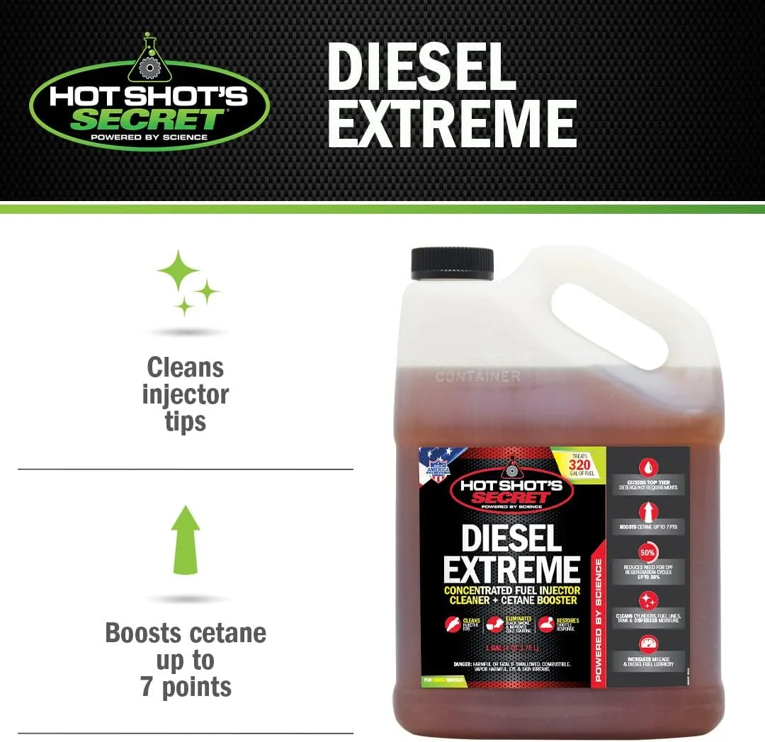 Hot Shot's Secret Diesel Extreme -C 1 Gallon -CDiesel Fuel Additive -C Concentrated Fuel Injector Cleaner -C Cetane Booster -C Increases Mileage -C Eliminates Black Smoke - Image 2