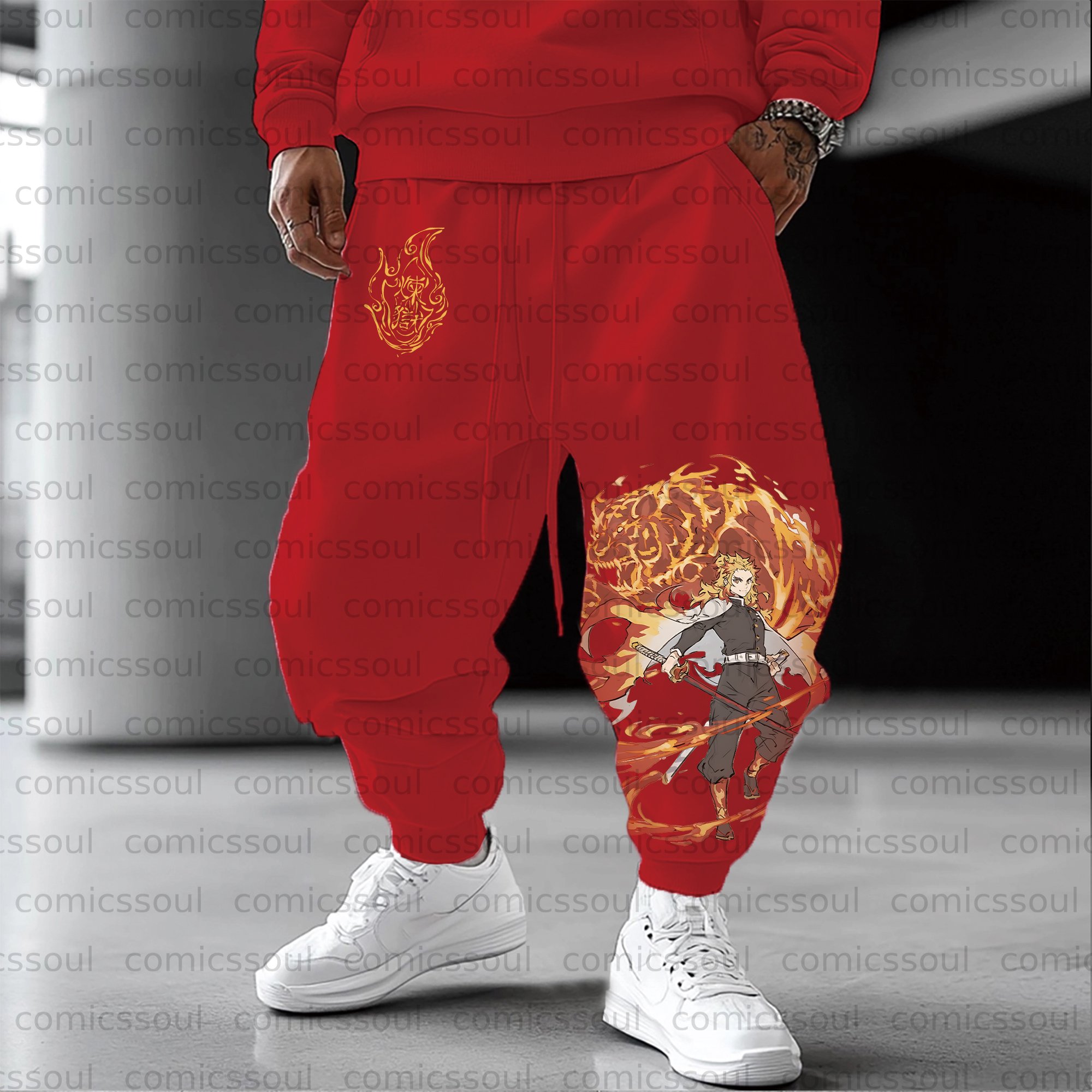 Unisex Anime Inspired Vintage Pants