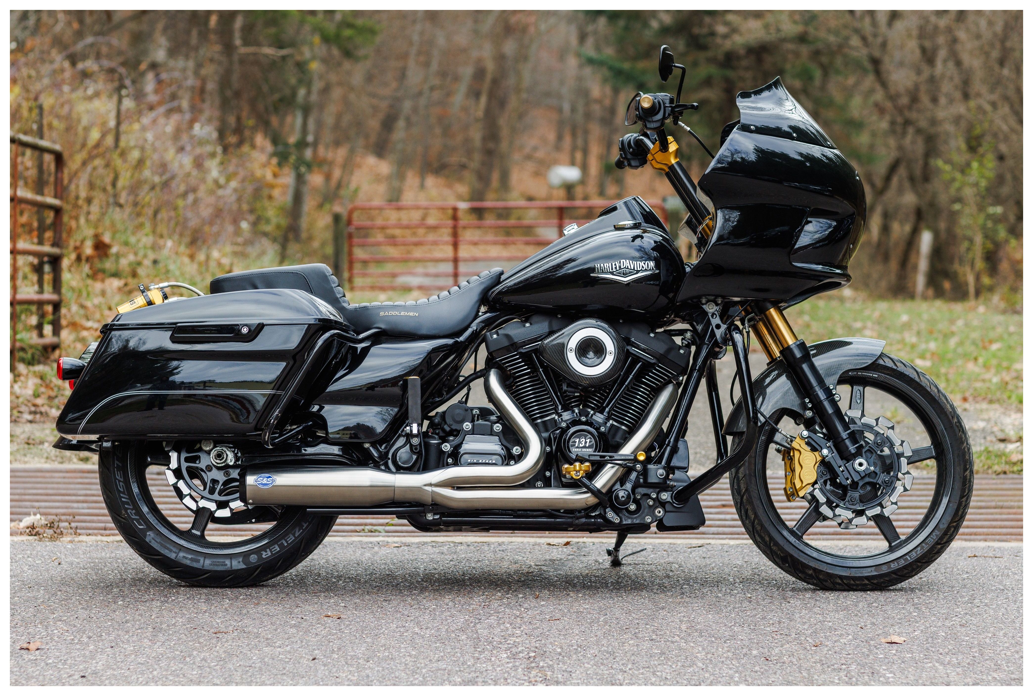 SportsBikeShop S&S Cycle Race Only Qualifier 2 Into 1 Stainless Exhaust For Harley