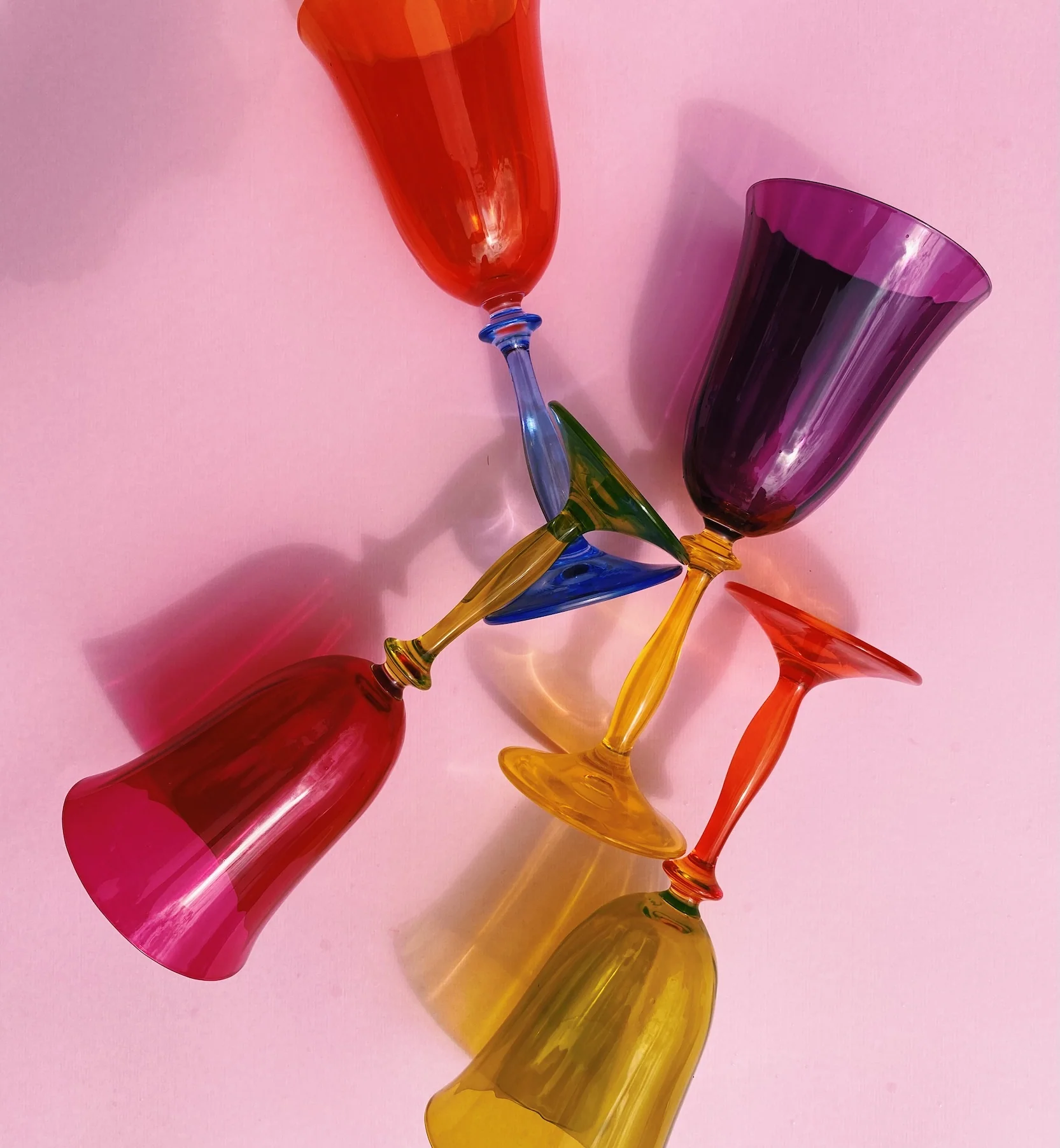 Poppy Optic Wine Glass Set of 2