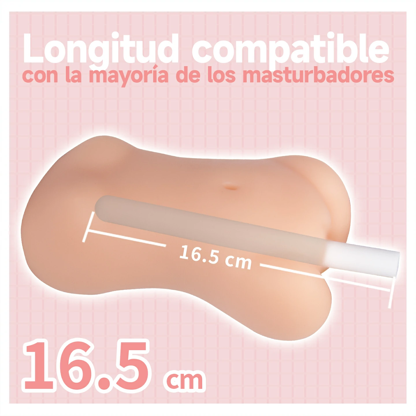 Demostración de la barra calefactora de 16.5 cm compatible con masturbadores y fundas realistas Dr.YUU.
