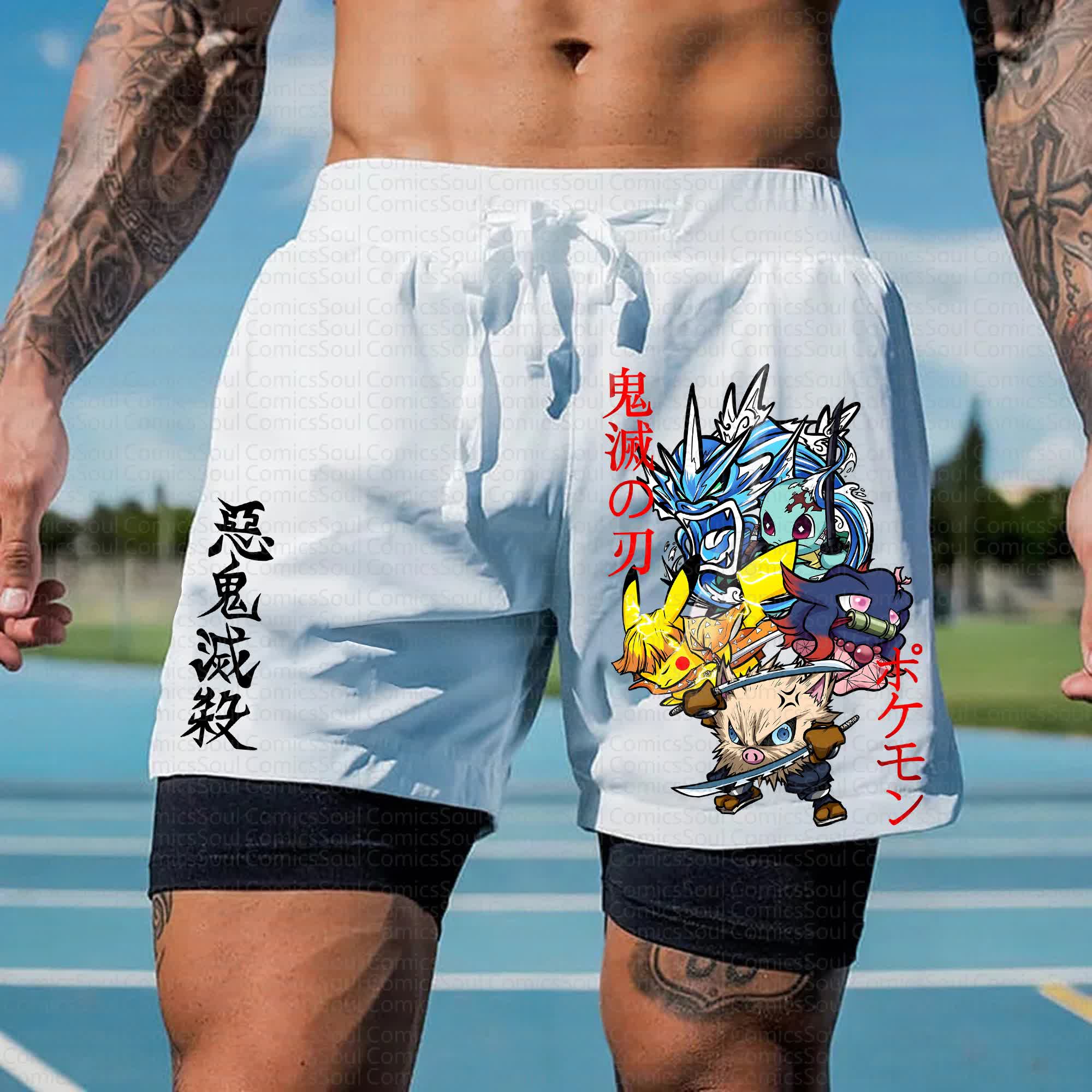 Unisex Casual Anime Streetwear Shorts 丨Comicssoul X Comicssoul