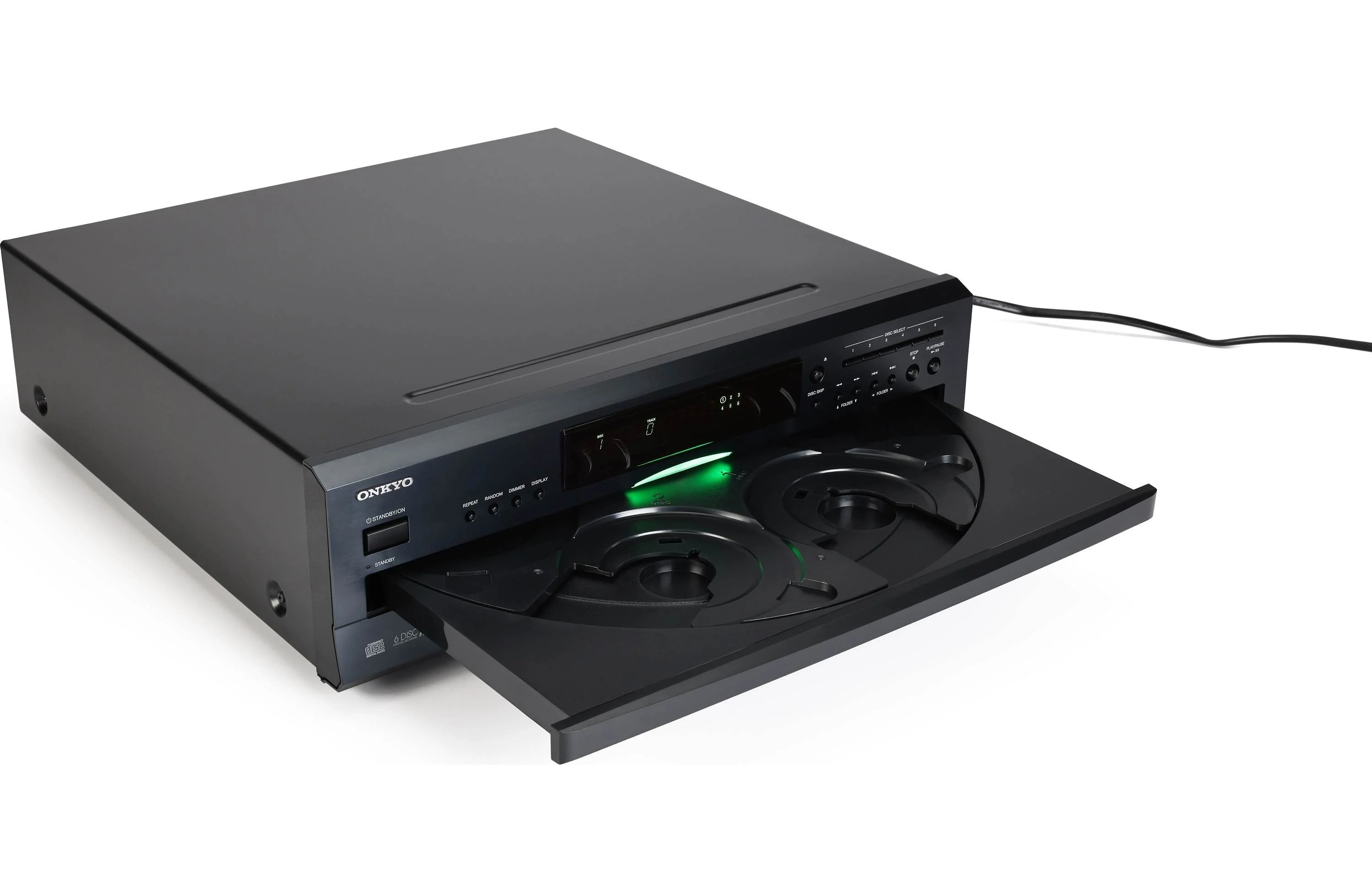 Onkyo 6-Disc CD Changer, Black - DX-C390 - Image 6 Onkyo 6-Disc CD Changer, Black - DX-C390 - Image 6