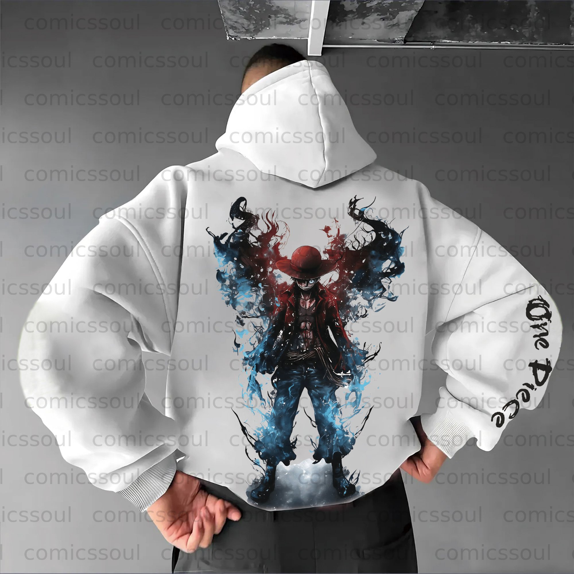 Unisex Anime Graphic Streetwear Vintage Plush Hoodie