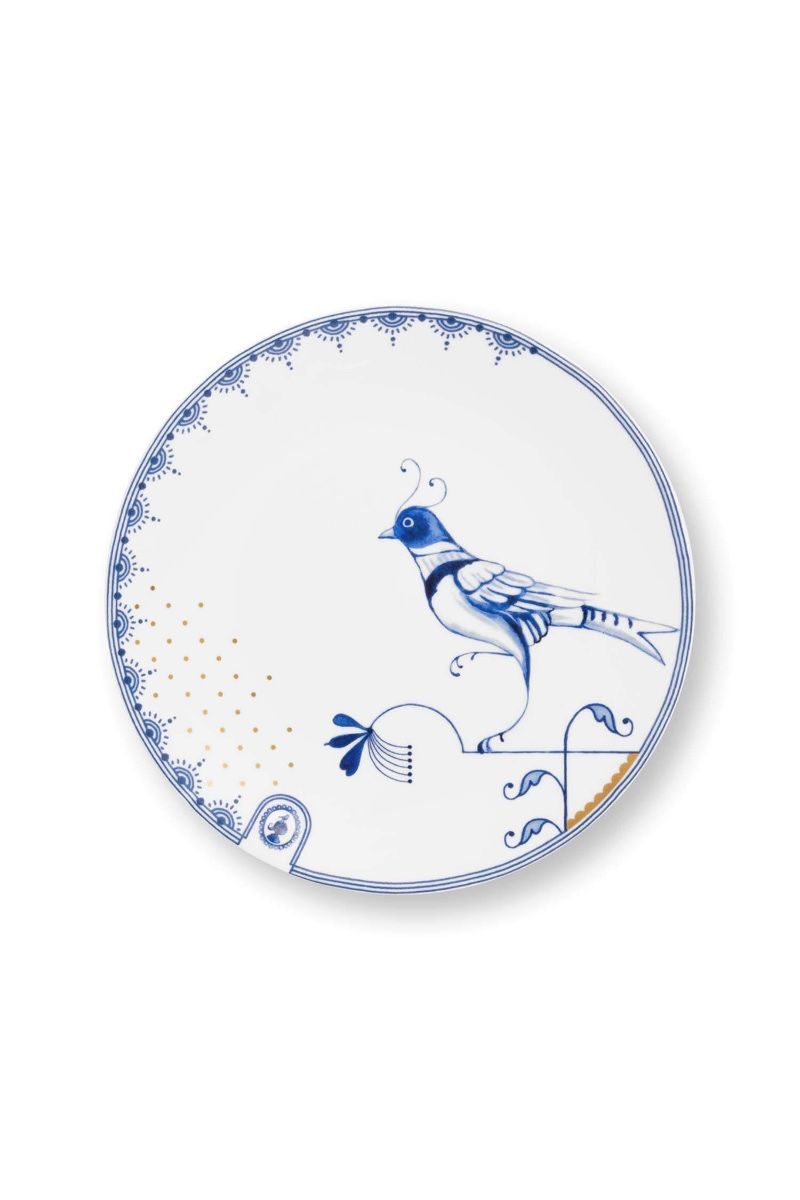 Pastry Plate Pip & The Blue Bird White 18cm