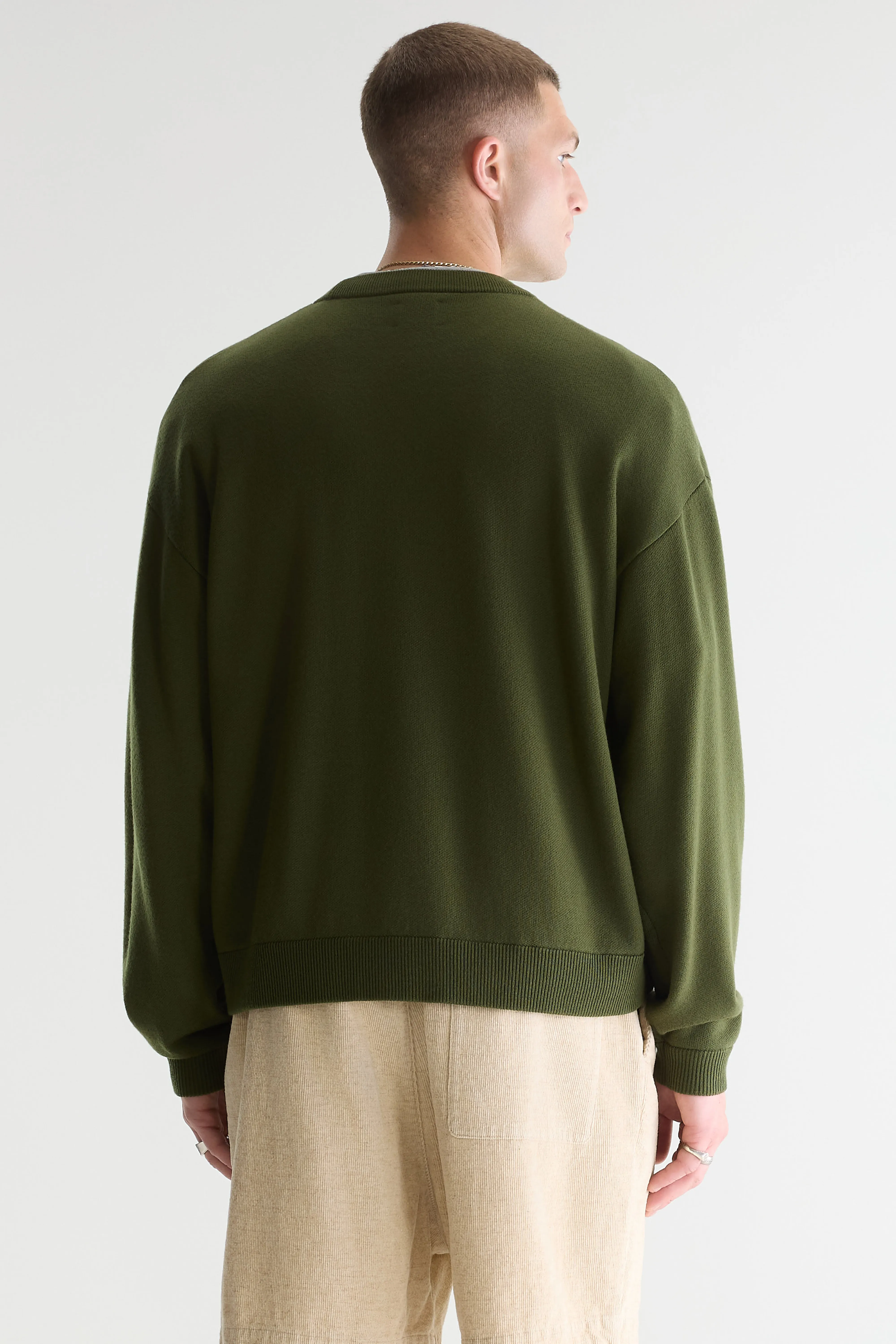 Bellerose Siamo crewneck sweater (261 / M / MILITARY)