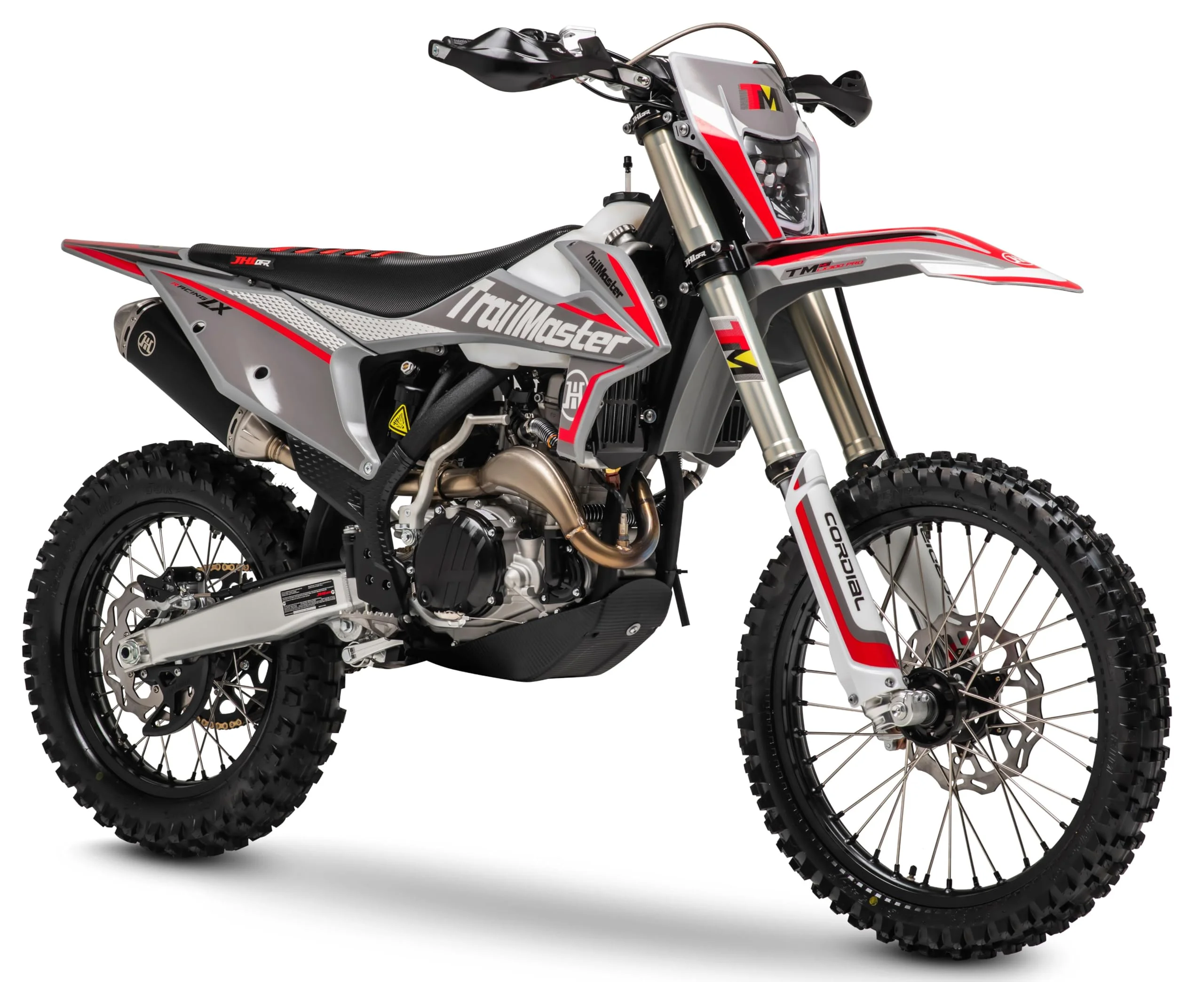 Trailmaster JHL Pro-Series High-Performance LX300 PRO Racing Ready Mid-Size Electric Start Dirt Bike (Red) - Image 4