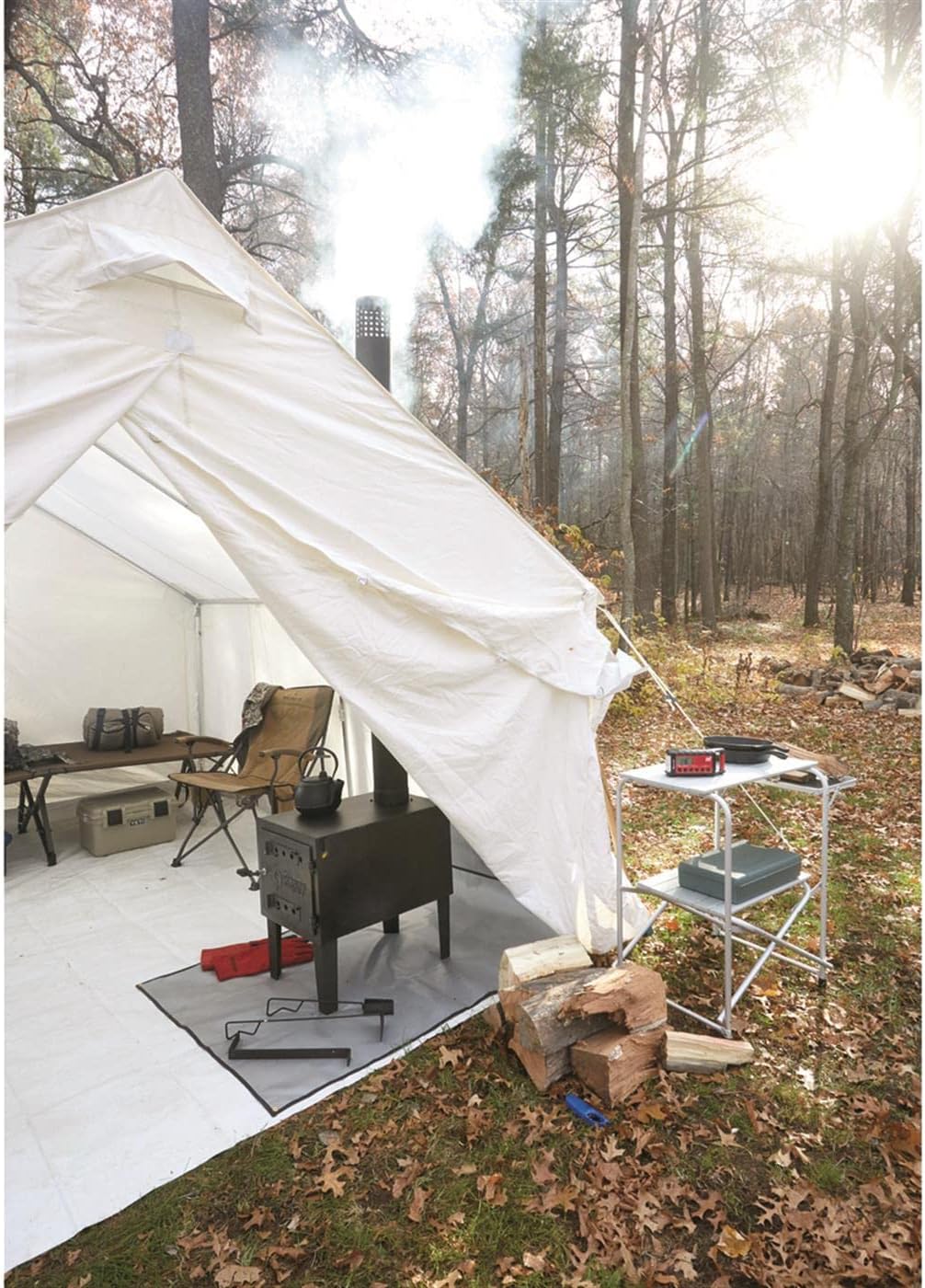 Guide Gear Large Outdoor Wood Burning Stove With Chimney Pipe - Image 3 Guide Gear Large Outdoor Wood Burning Stove With Chimney Pipe - Image 3