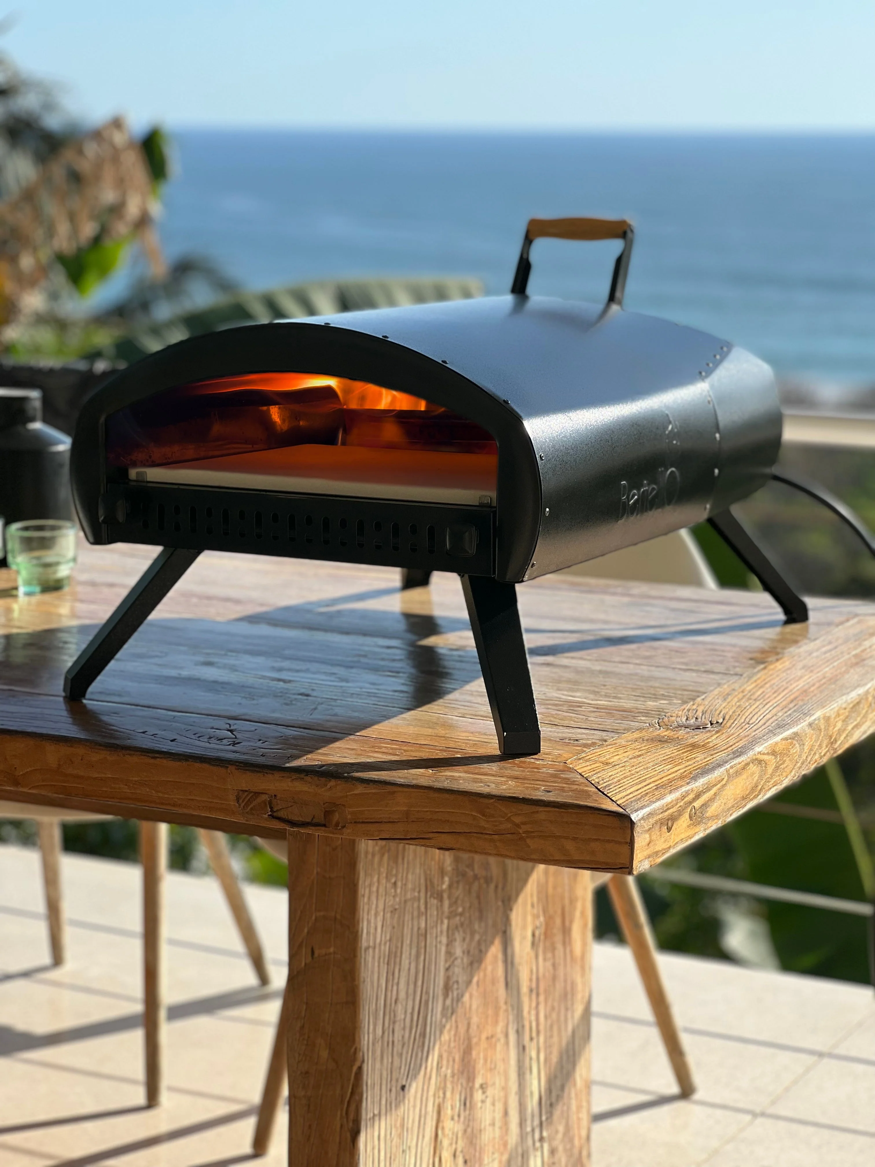 Bertello Grande 16" Outdoor Pizza Oven - Gas & Wood Fired Simultaneously - Outdoor Pizza Oven AS SEEN ON SHARK TANK - PATENTED - Image 5