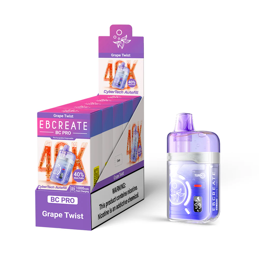 EBCREATE BC PRO cigarette électronique jetable rechargeable (toutes les saveurs)