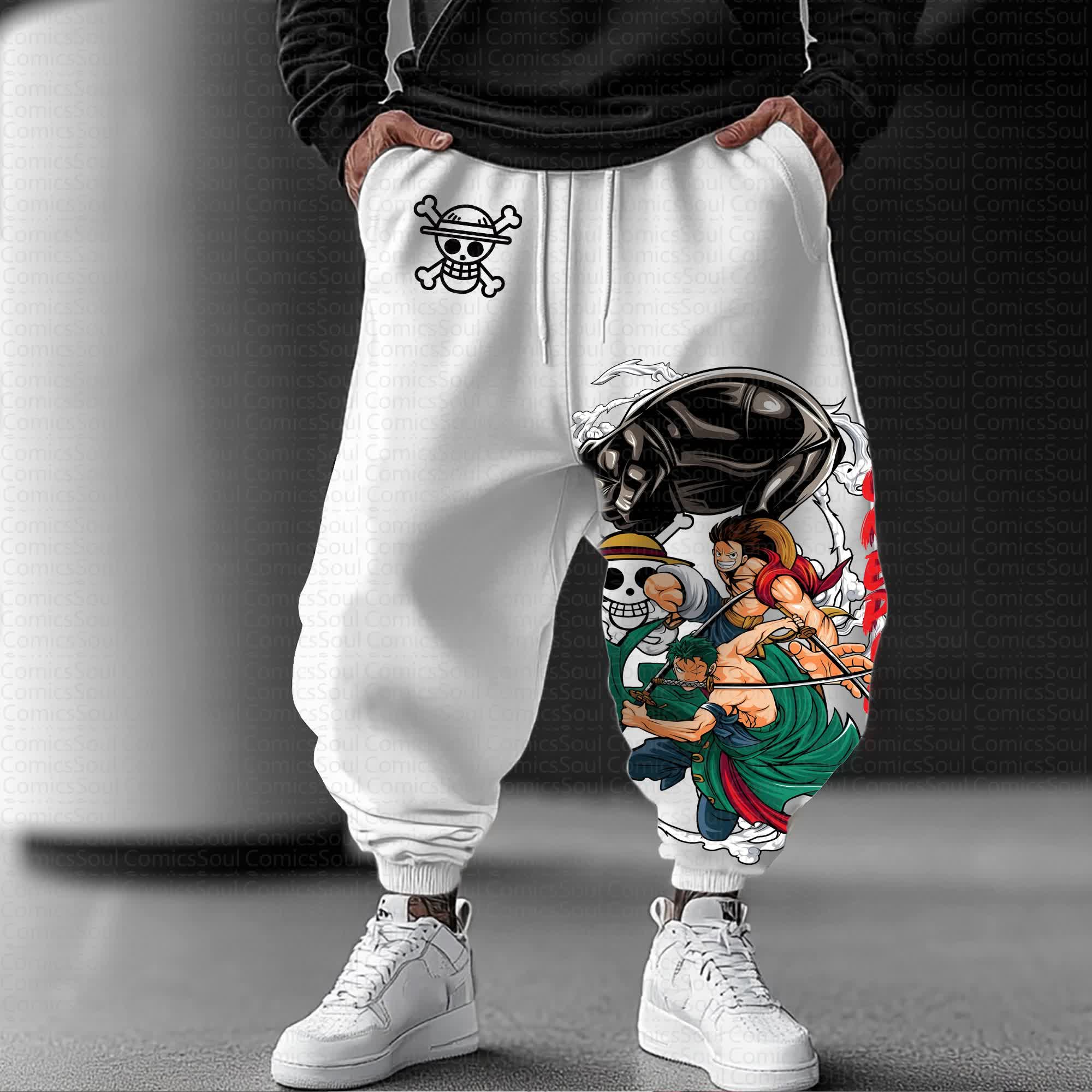 Unisex Anime Inspired Vintage Pants丨Comicssoul