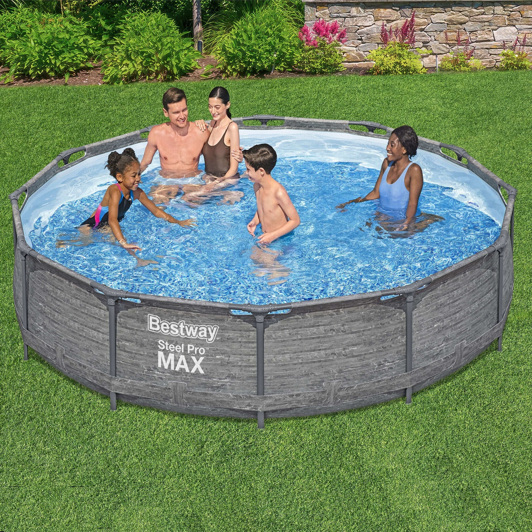 Bestway Steel Pro MAX 12' x 30" Above Ground Outdoor Swimming Pool Set - Image 4