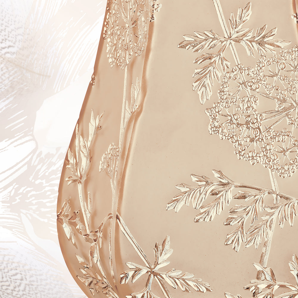 VASE OMBELLES - CRISTAL LUSTRÉ OR