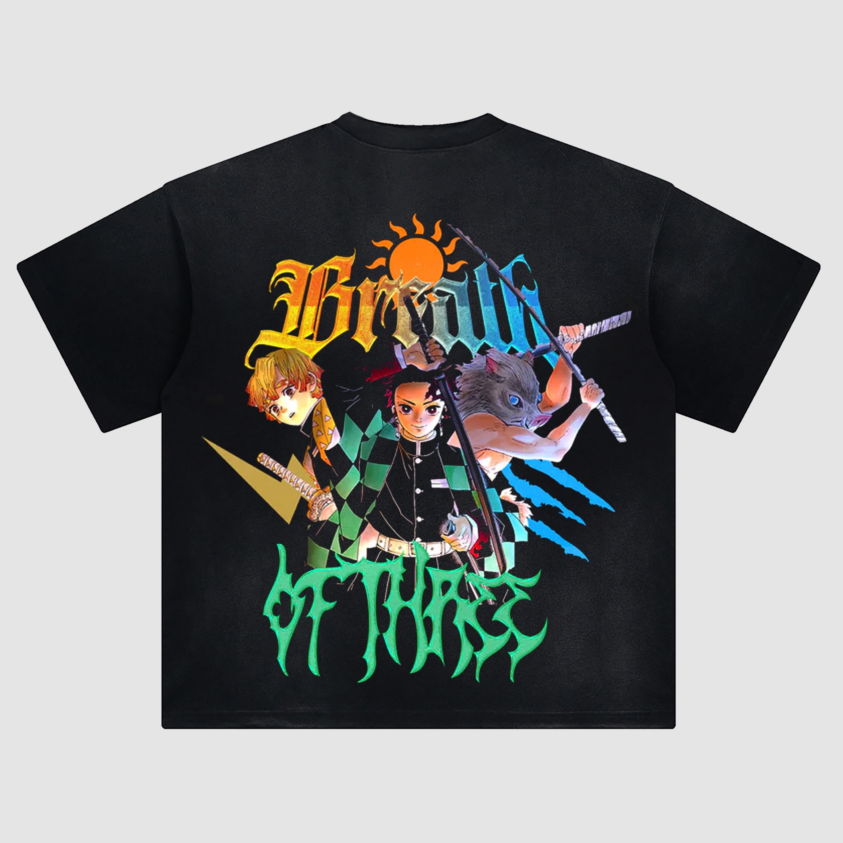 Unisex Fit ANIME Washed T-Shirt TeeThreads Sustain the Scene with Custom Apparel