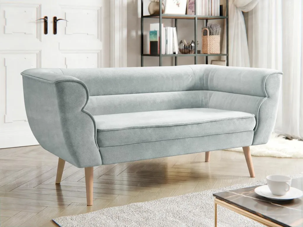 Sofá Alkifurniturees 101 Gris 142x74x76cm Tapiz Patas - Alkifurniturees HIBH36075