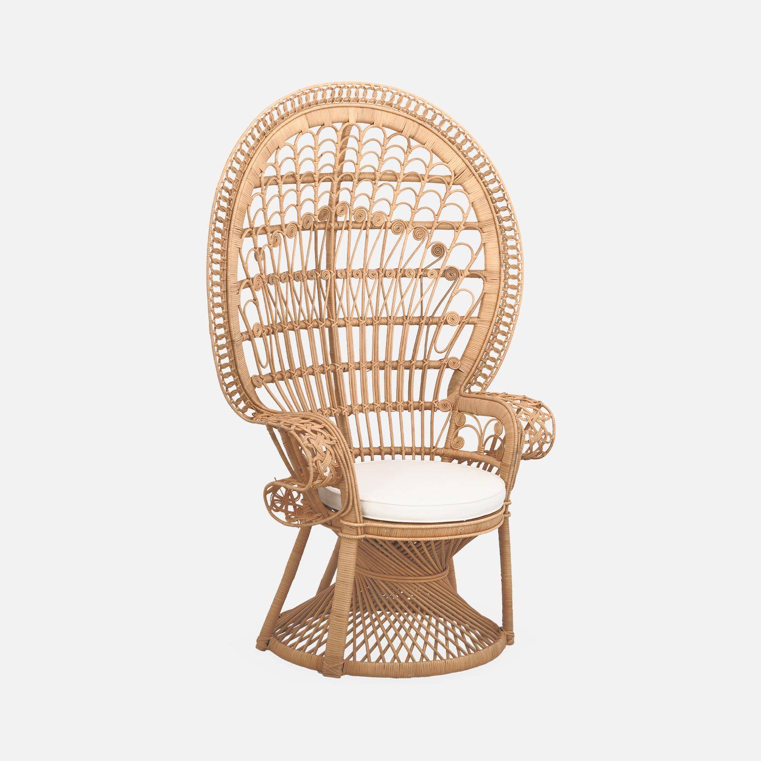 Mahe - Sillón vintage de ratán