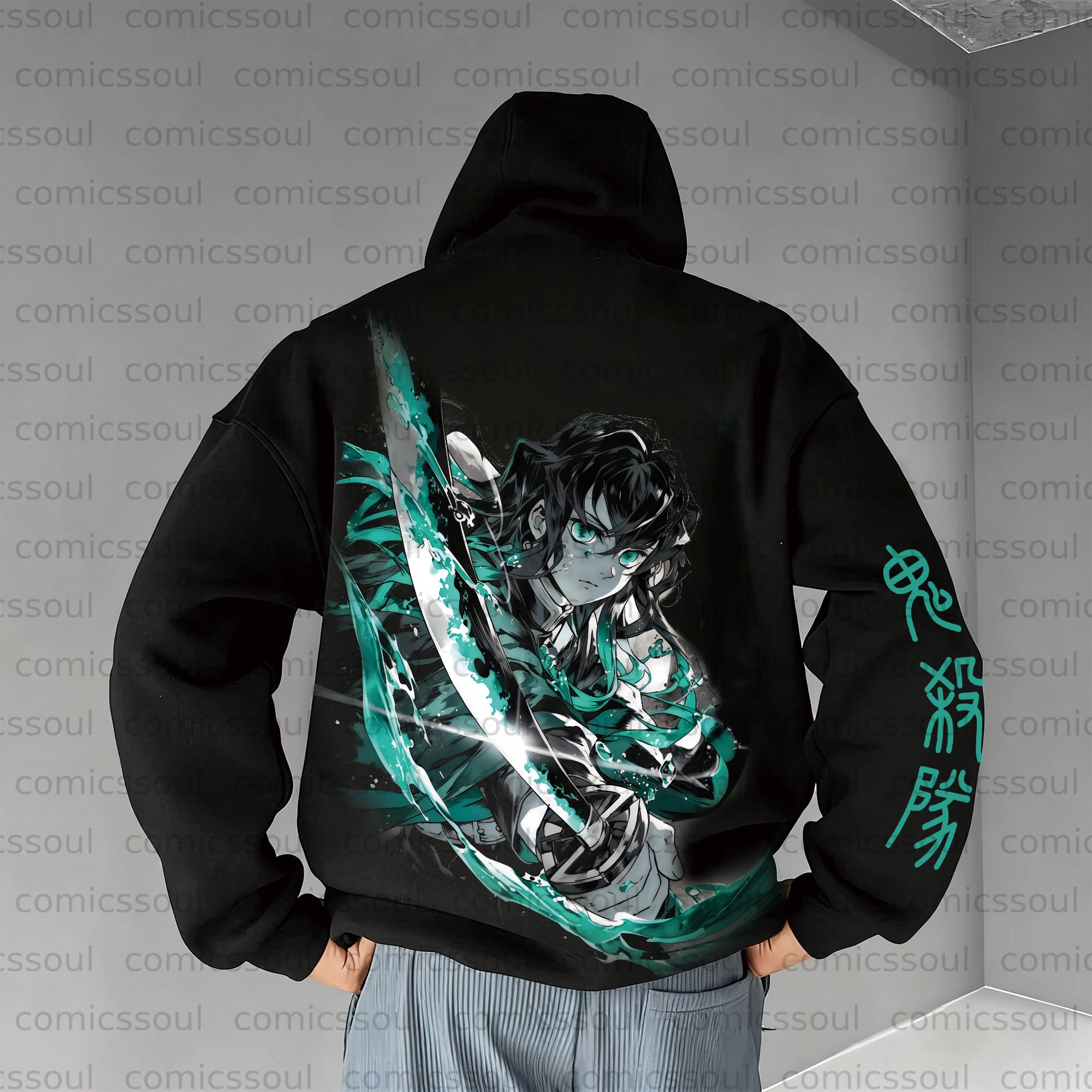 Unisex Anime Graphic Streetwear Vintage Plush Hoodie