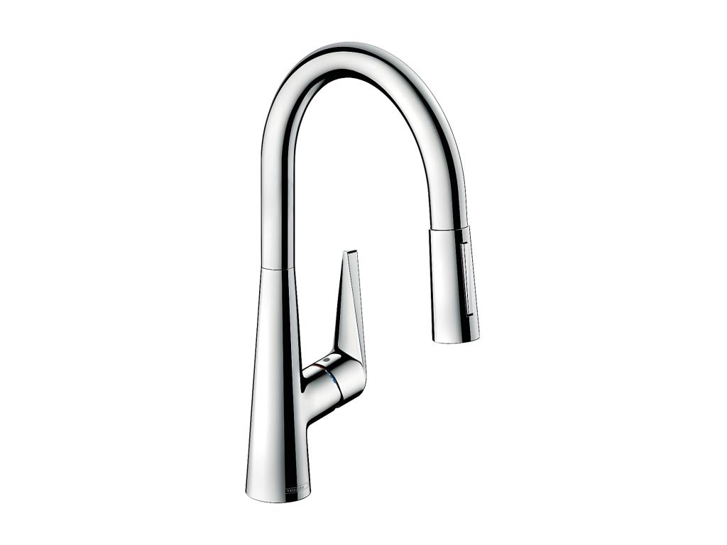 Grifo de cocina con Lujodec Talis M51 200 chorro cromado de 2 chorros