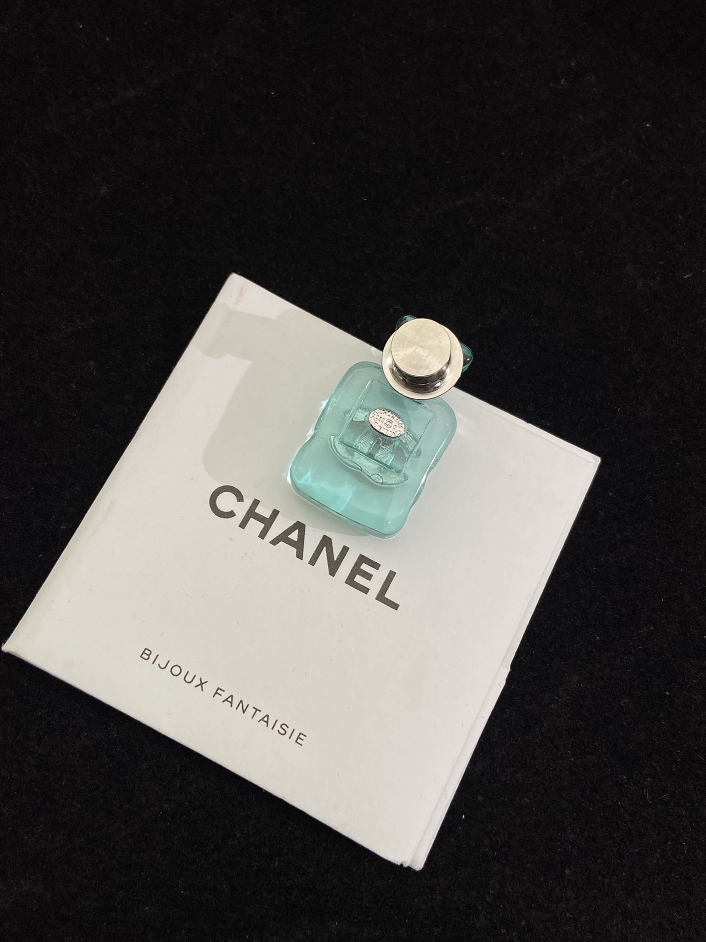 Chanel Jelly Green Perfume Bottle Brooch - Original Replica Club