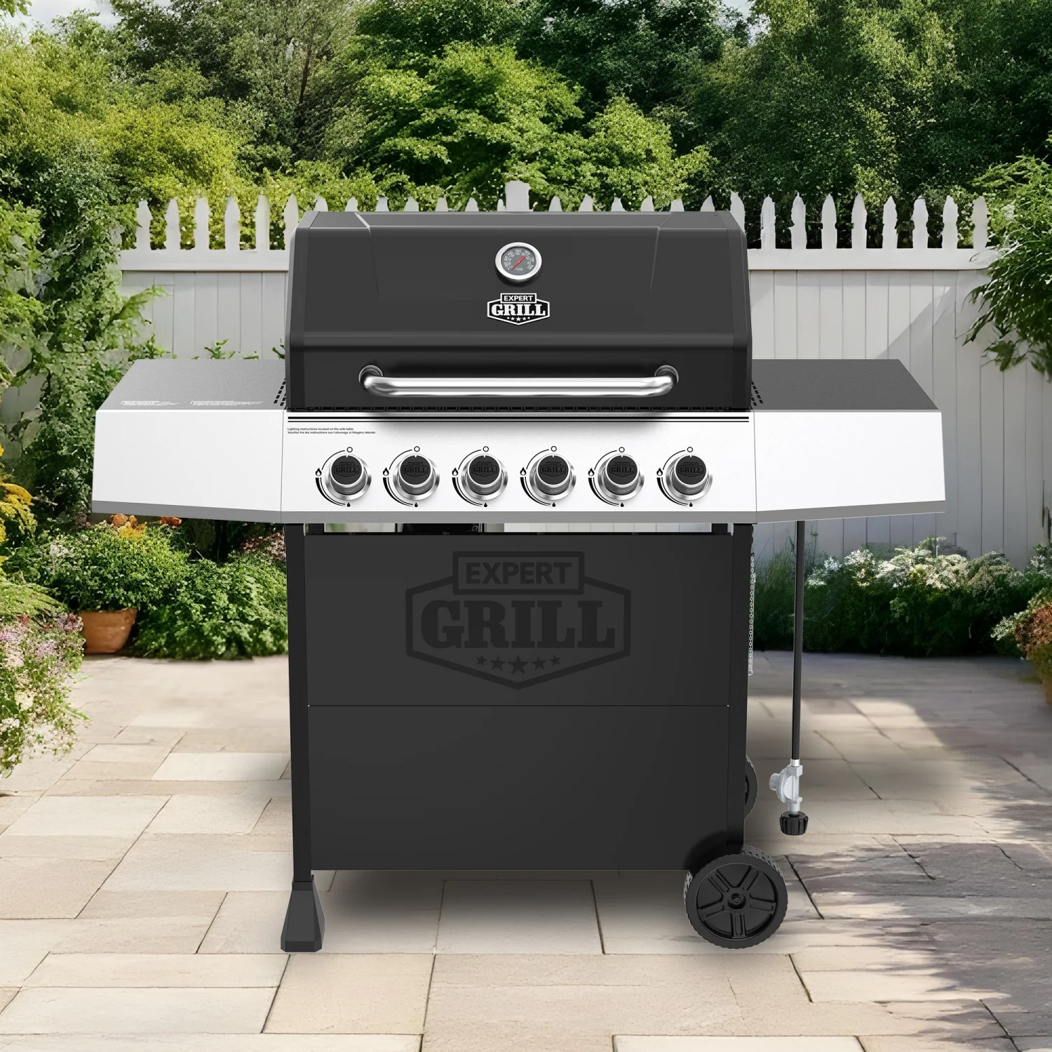 Expert Grill 5 Burner Propane Gas Grill with Side Burner - Image 36