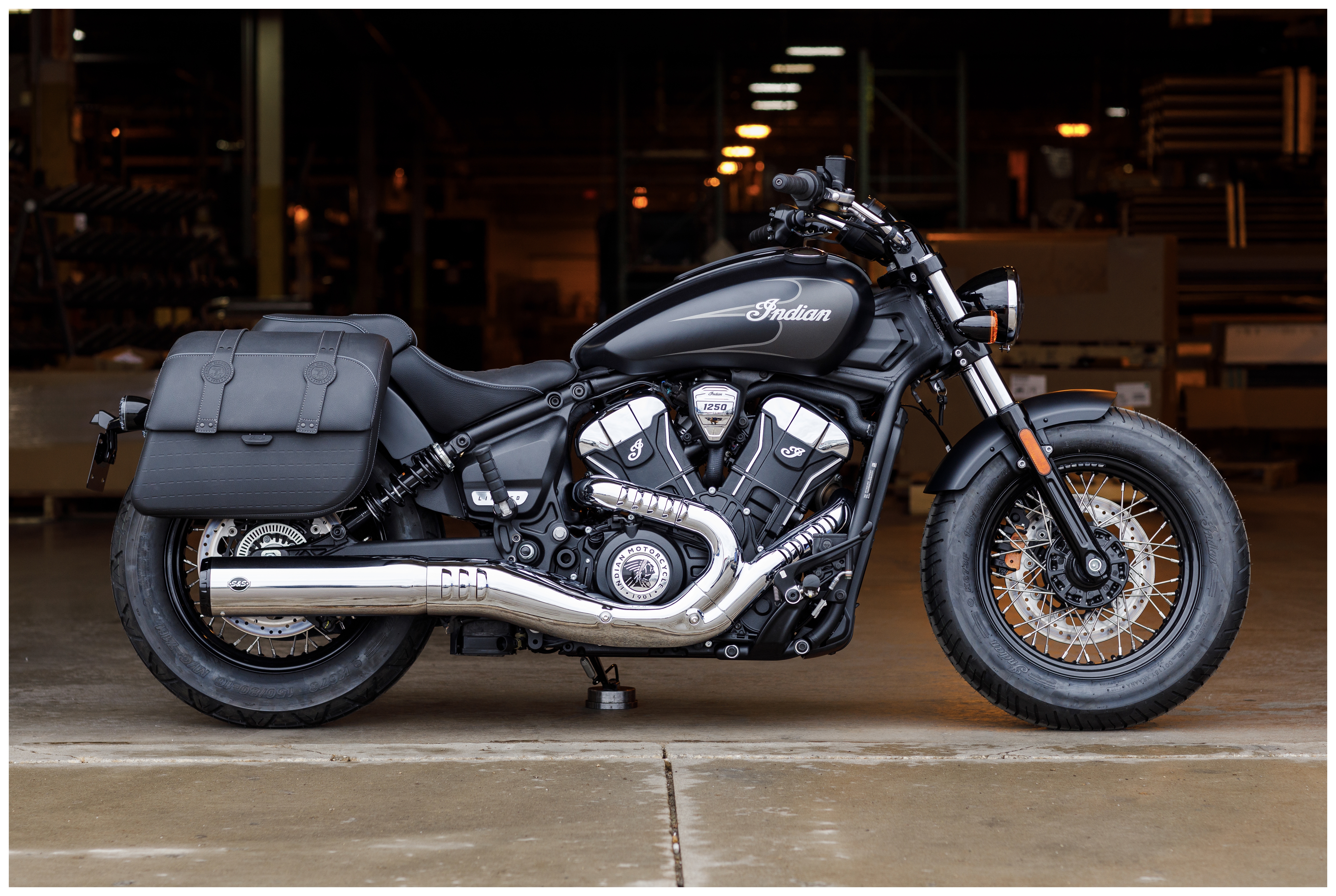 SportsBikeShop S&S Cycle Grand National 50 State Slip-On Muffler For Indian Scout 2025