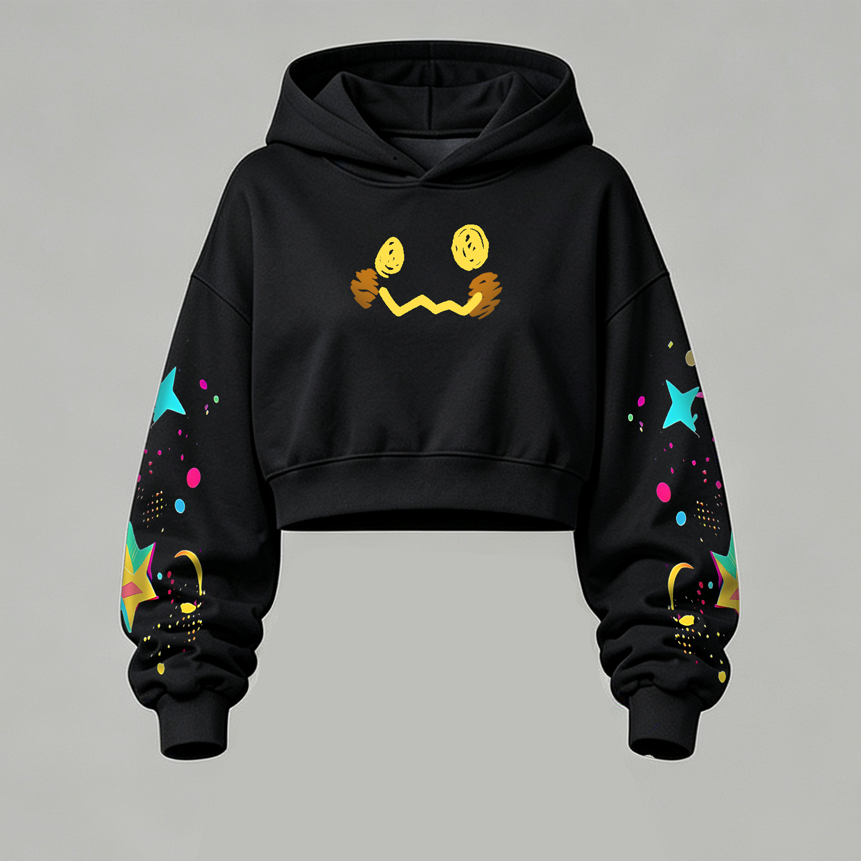 Pokémon Halloween Series Cropped Long Sleeve Hoodie & High Waist Jogger Pants Two Piece TeeThreads Sustain the Scene with Custom Apparel