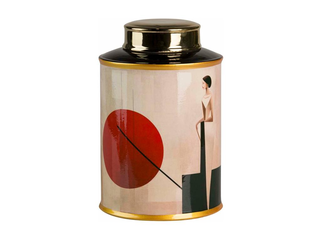 Tibor Ceramica Mujer Vestido 16x16x27 Cm