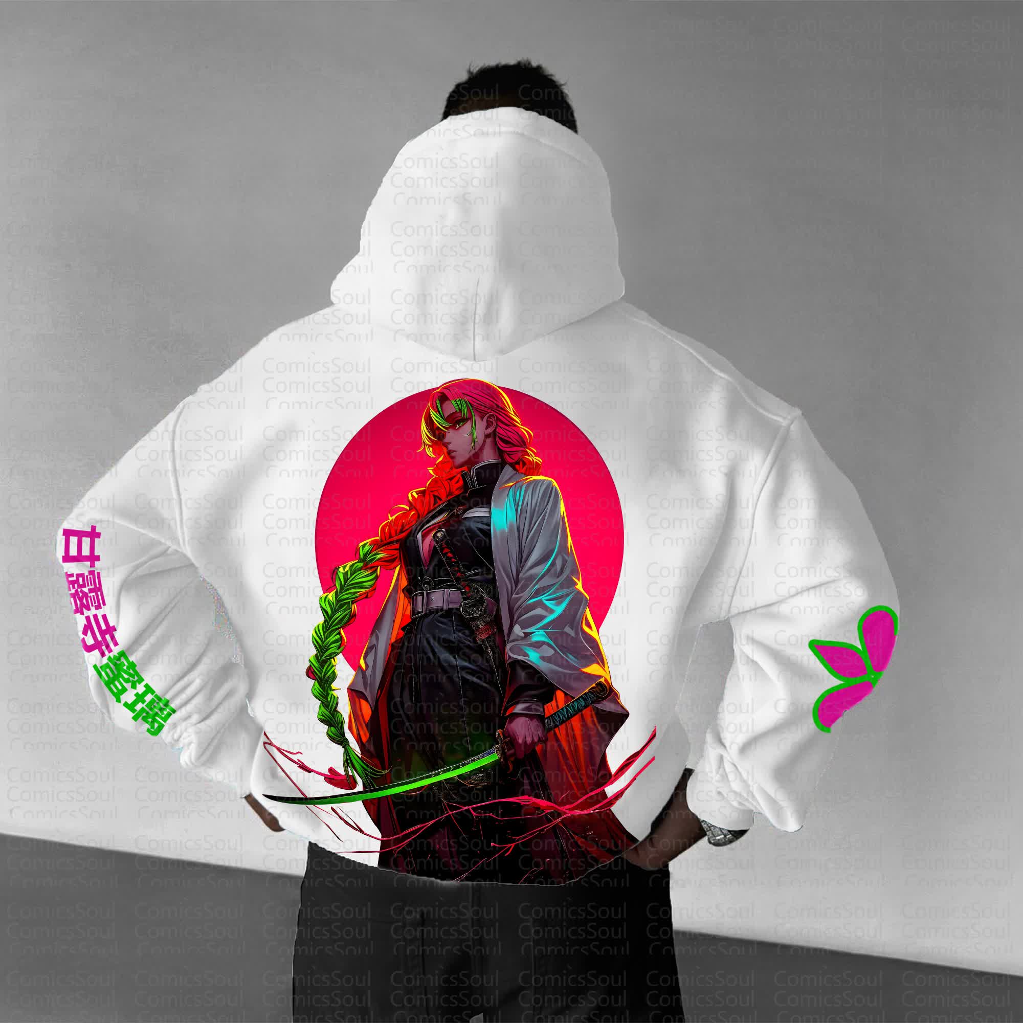 Unisex Anime Graphic Streetwear Vintage Hoodie丨Comicssoul