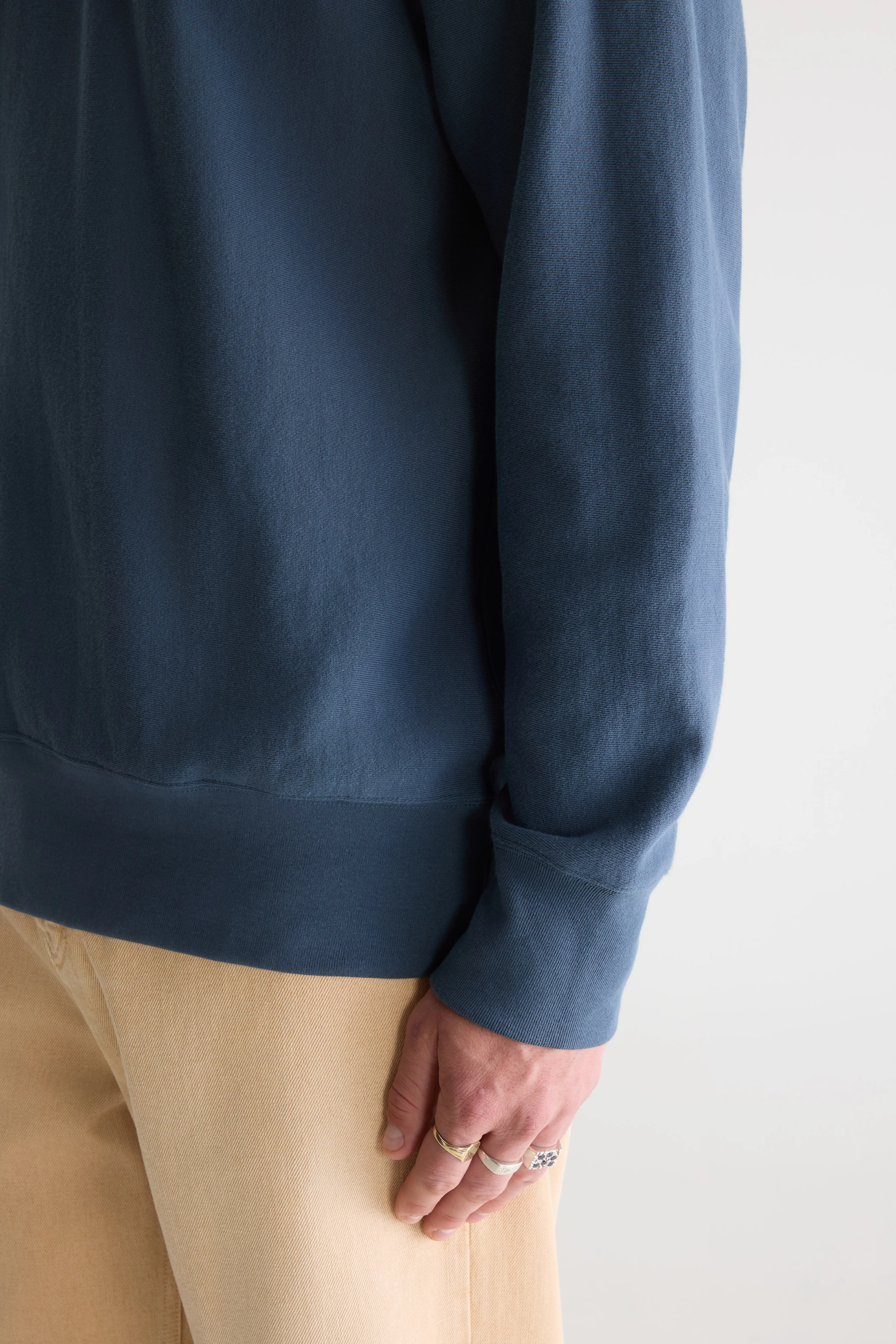 Bellerose Flake crewneck blue-grey sweatshirt (242 / M / DOVE)