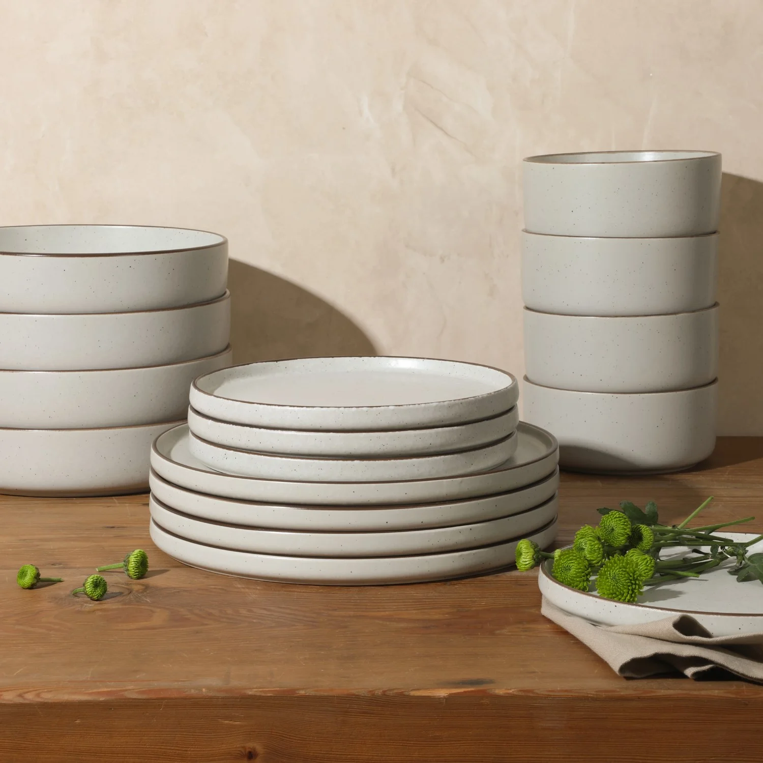 Gibson Elite Gelston Stoneware Matte Reactive Glaze 16 Piece (Service for 4) Plates and Bowl Dinnerware Set - Grey - Image 22