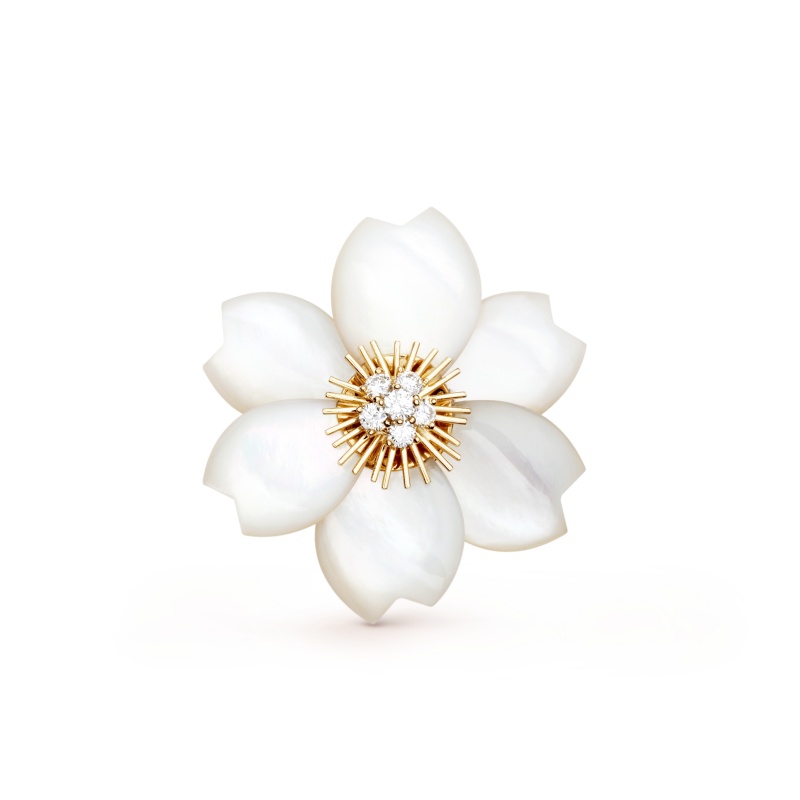 Replicate Rose de Noël clip pendant, small model(1:1 replica) - Original Replica Club