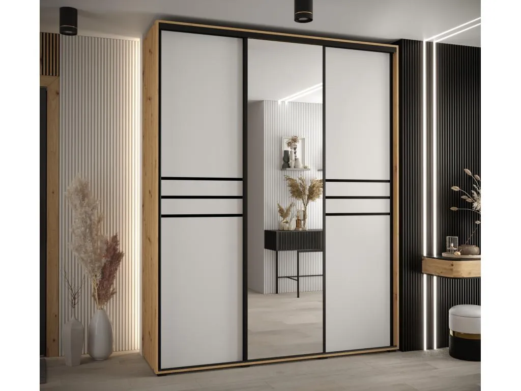 ARMARIO CON PUERTAS BATIENTES 235.2/200/60 3 puertas bwvr07002